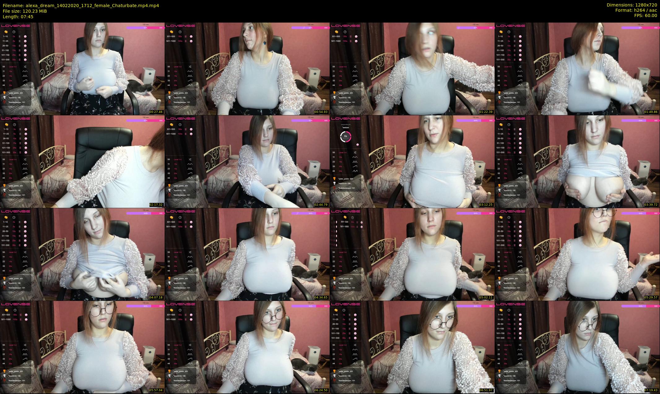 alexa_dream — 8 minute Chaturbate female cam show recording, 720p, Feb 14, 2020