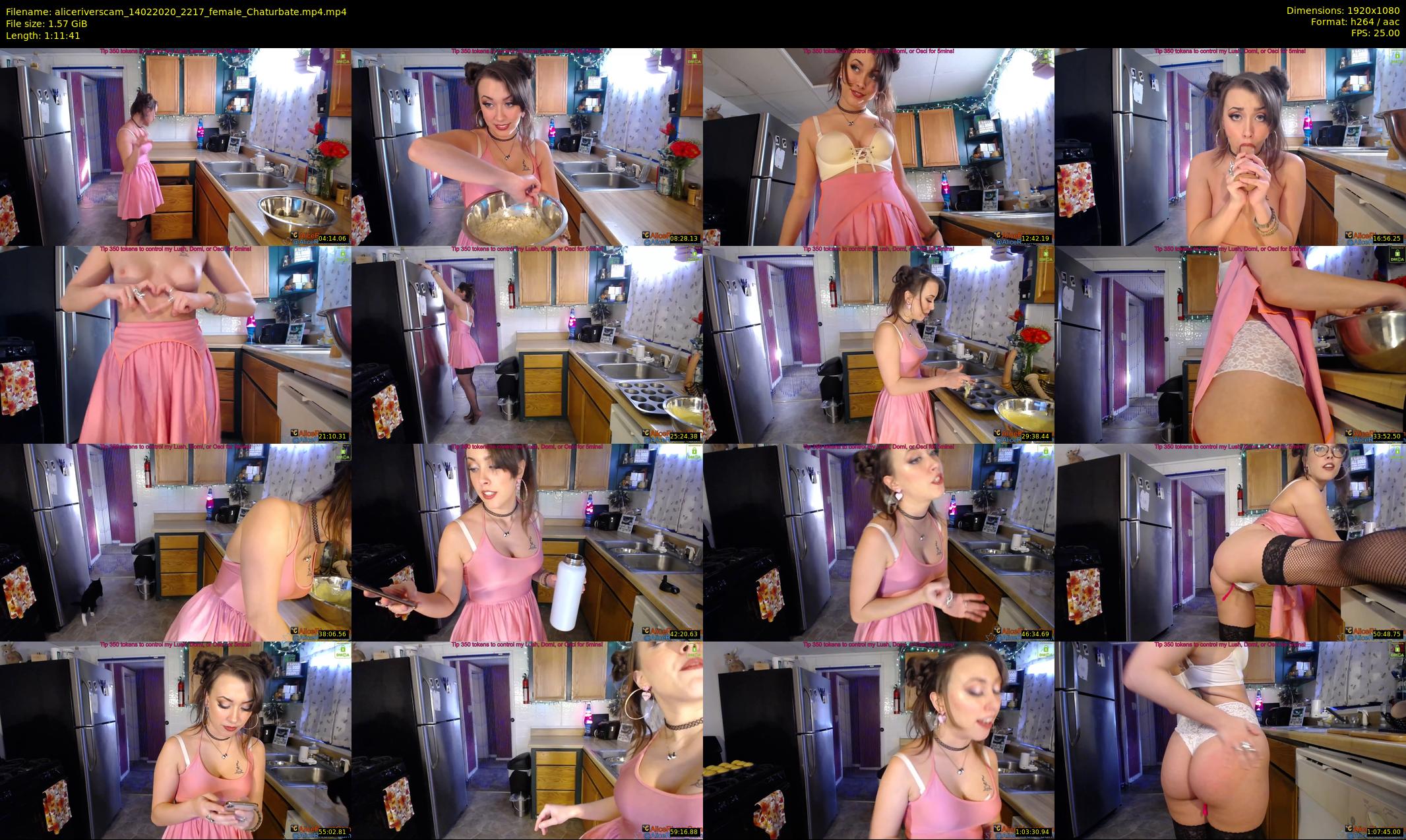 aliceriverscam — 72 minute Chaturbate female cam show recording, 1080p, Feb 14, 2020