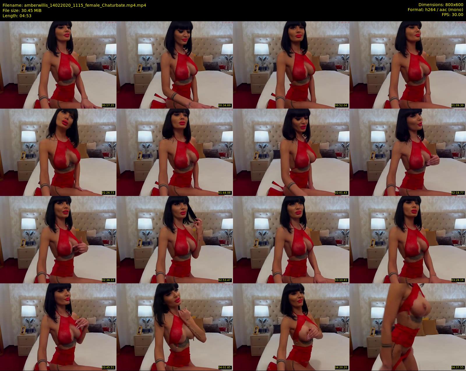 amberwillis — 5 minute Chaturbate female cam show recording, 480p, Feb 14, 2020