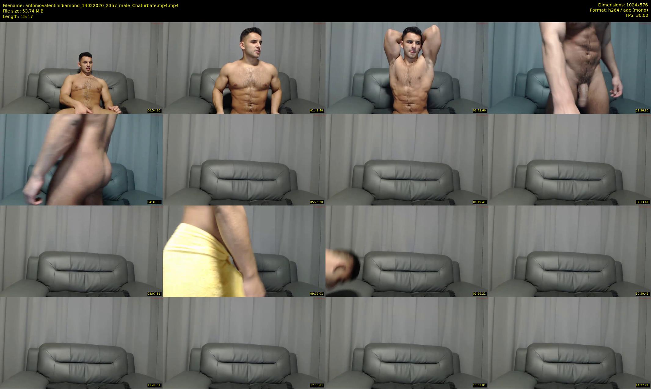 antoniovalentinidiamond — 16 minute Chaturbate male cam show recording, 480p, Feb 14, 2020