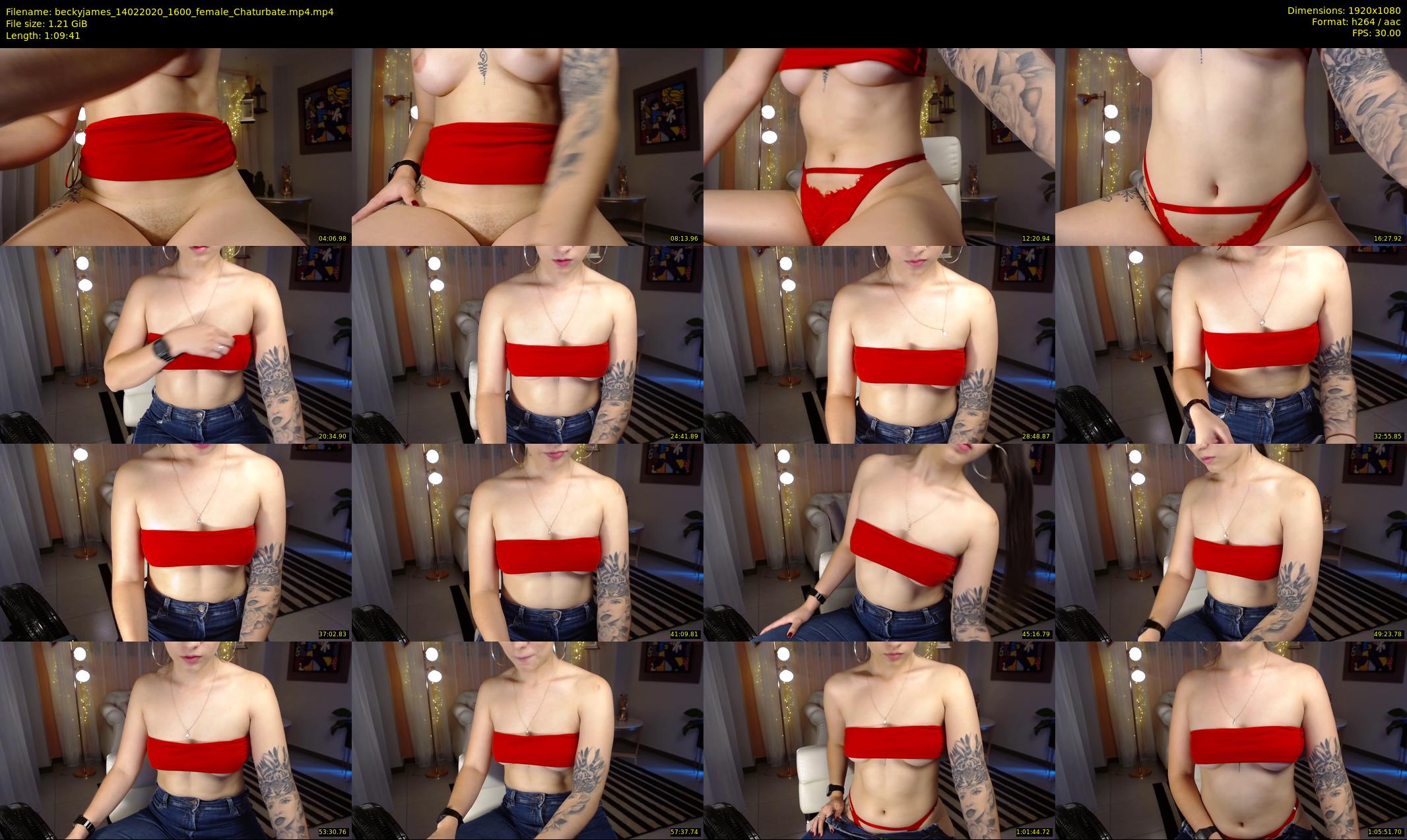 beckyjames — 70 minute Chaturbate female cam show recording, 1080p, Feb 14, 2020