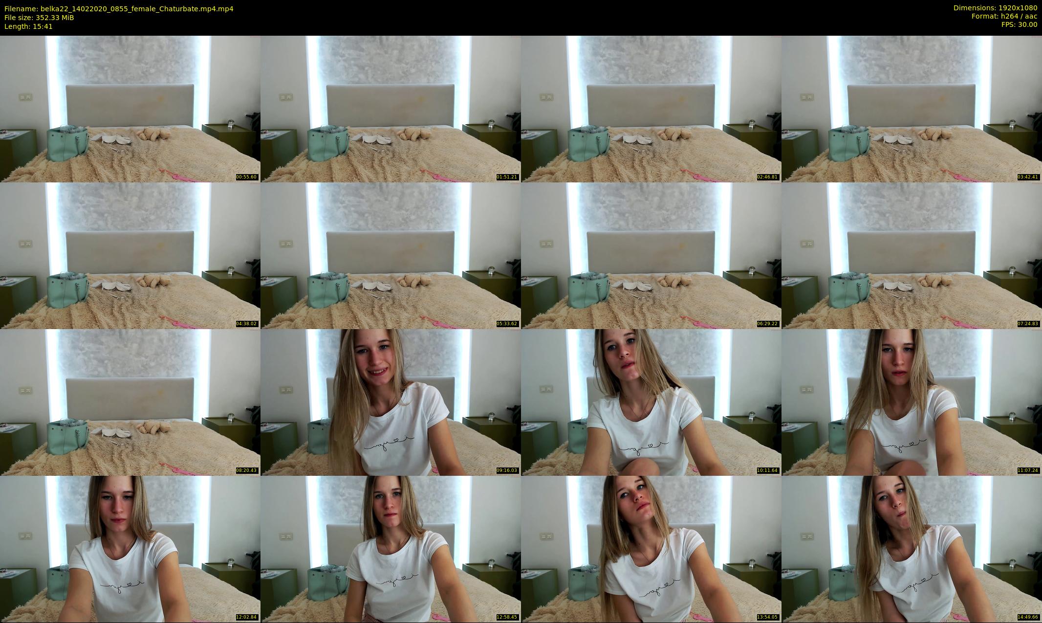 belka22 — 16 minute Chaturbate female cam show recording, 1080p, Feb 14, 2020