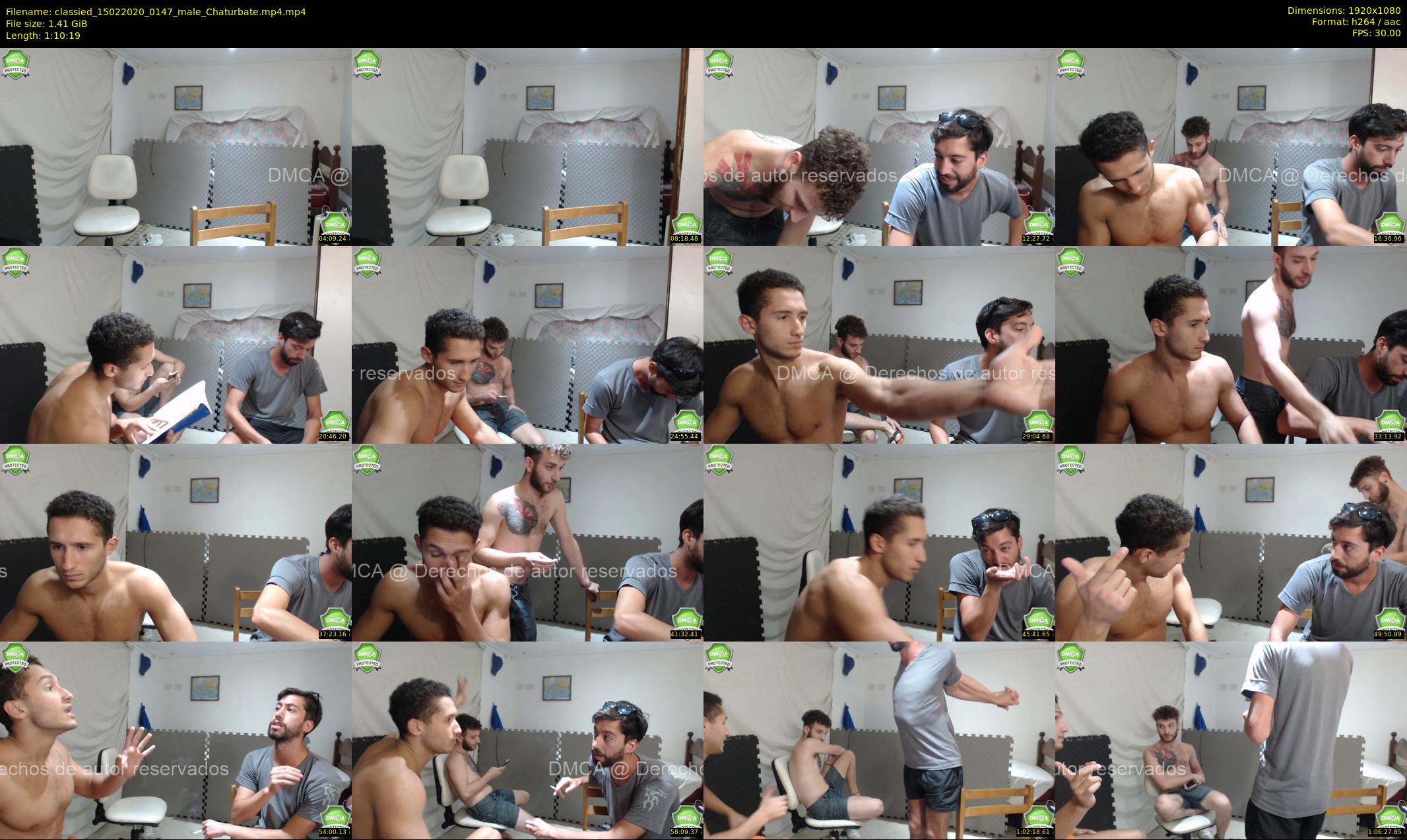 classied — 71 minute Chaturbate male cam show recording, 1080p, Feb 15, 2020