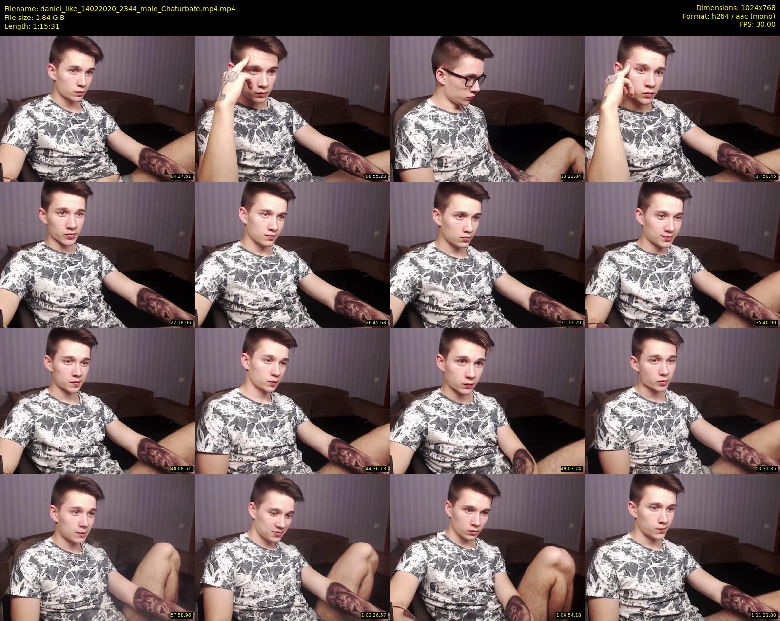 daniel_like — 76 minute Chaturbate male cam show recording, 720p, Feb 14, 2020