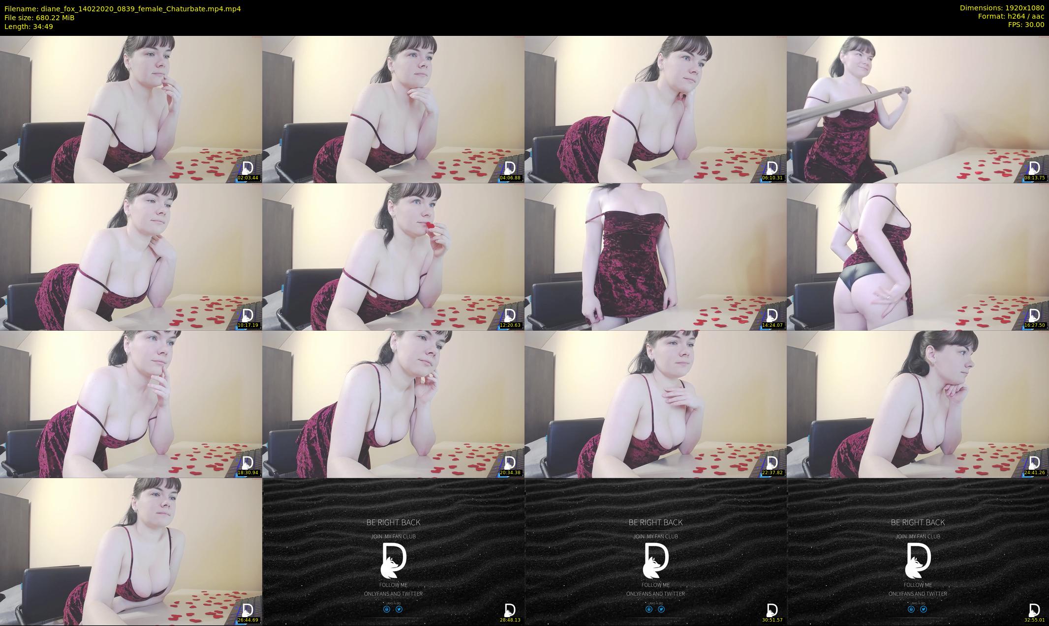 diane_fox — 35 minute Chaturbate female cam show recording, 1080p, Feb 14, 2020