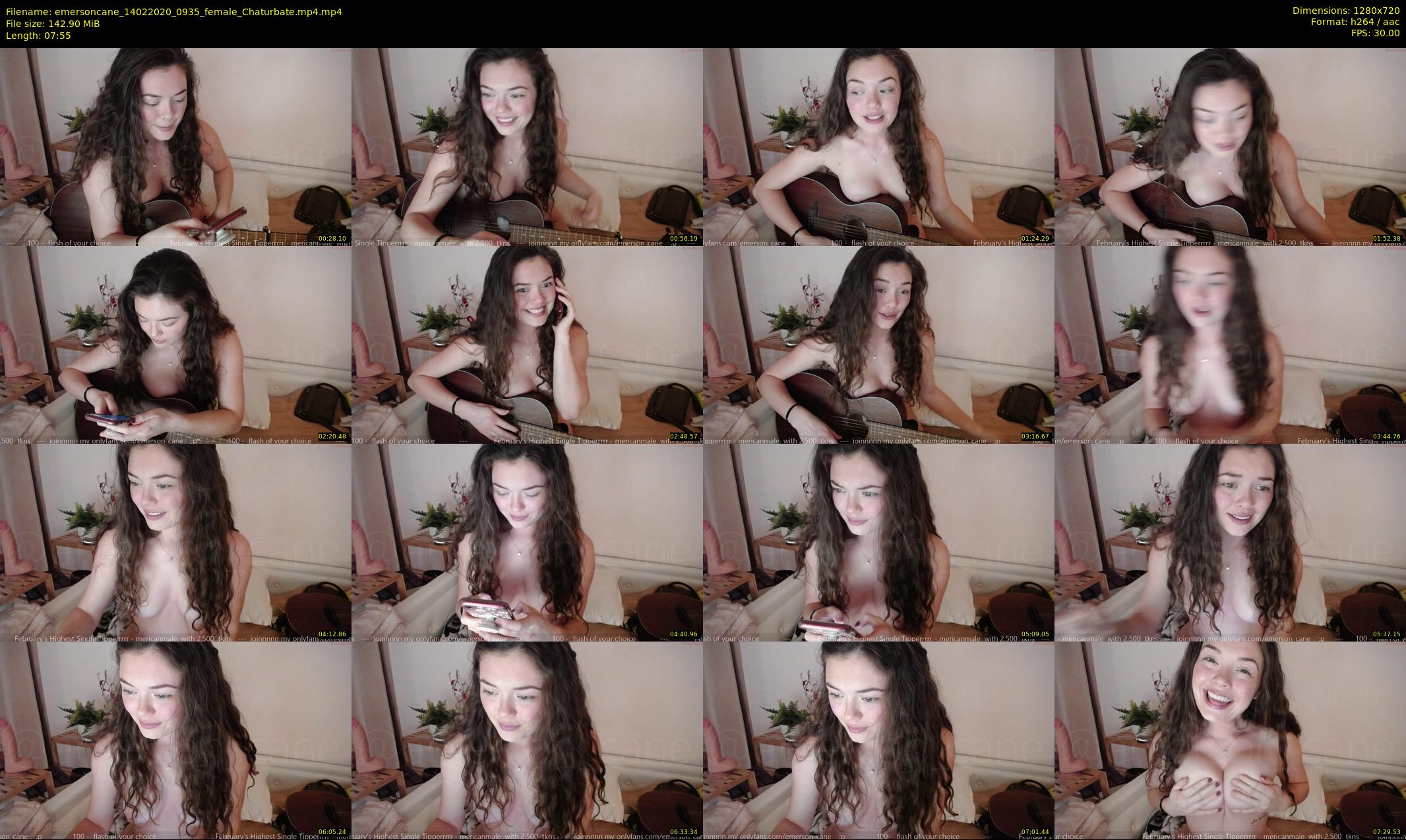 emersoncane — 8 minute Chaturbate female cam show recording, 720p, Feb 14, 2020