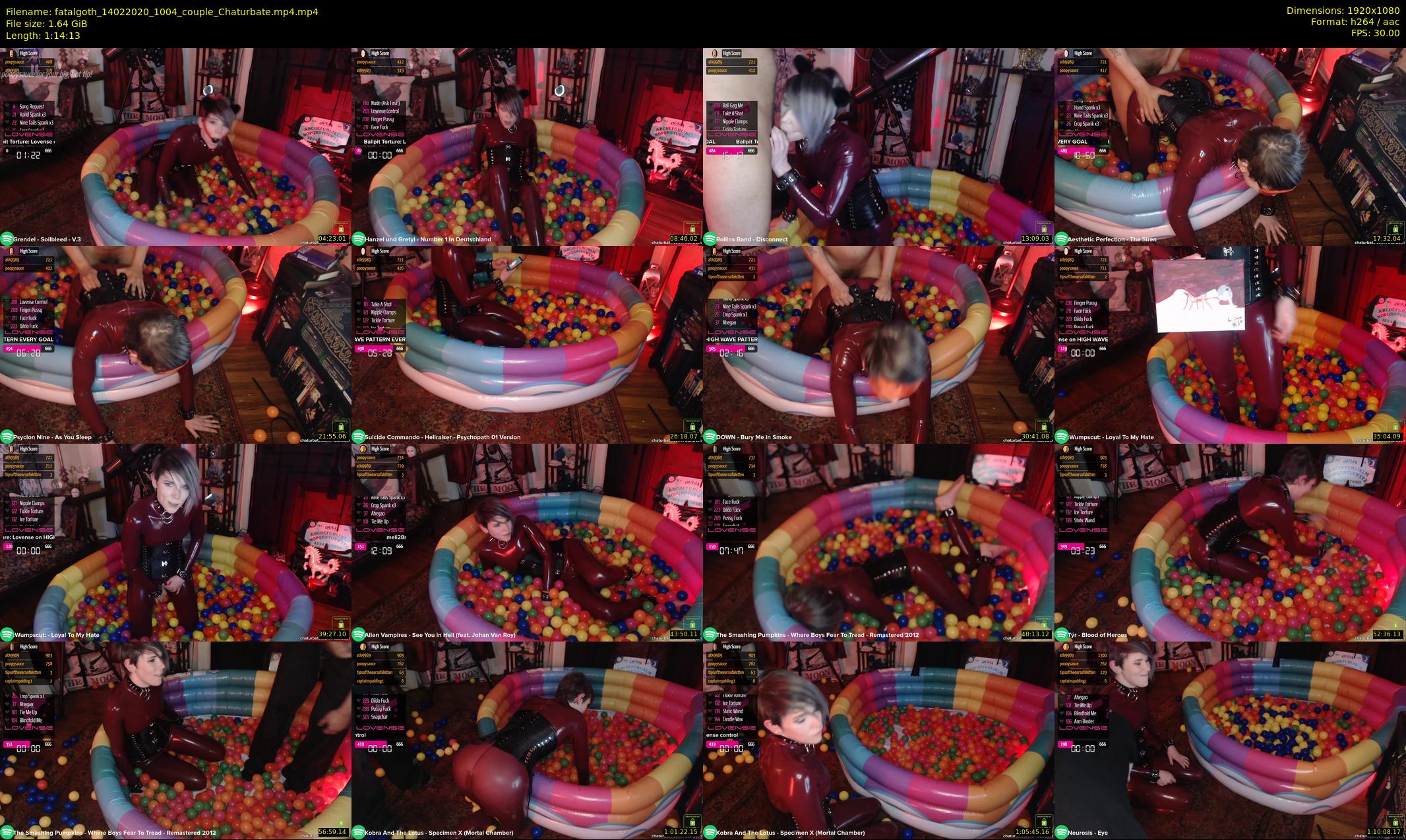 fatalgoth — 75 minute Chaturbate couple cam show recording, 1080p, Feb 14, 2020