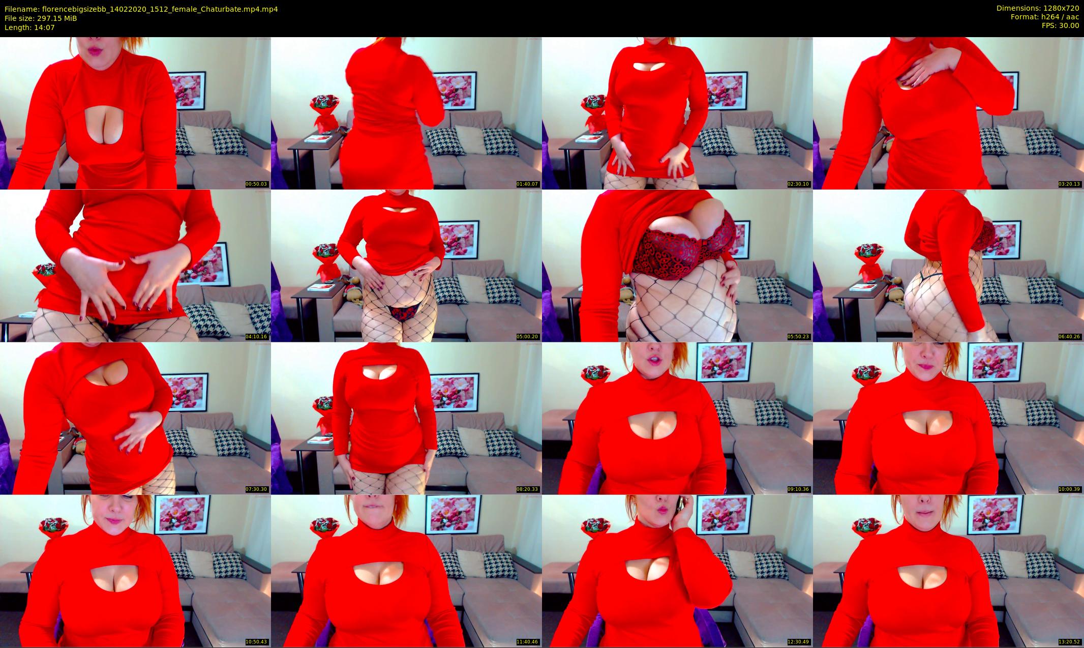 florencebigsizebb — 15 minute Chaturbate female cam show recording, 720p, Feb 14, 2020