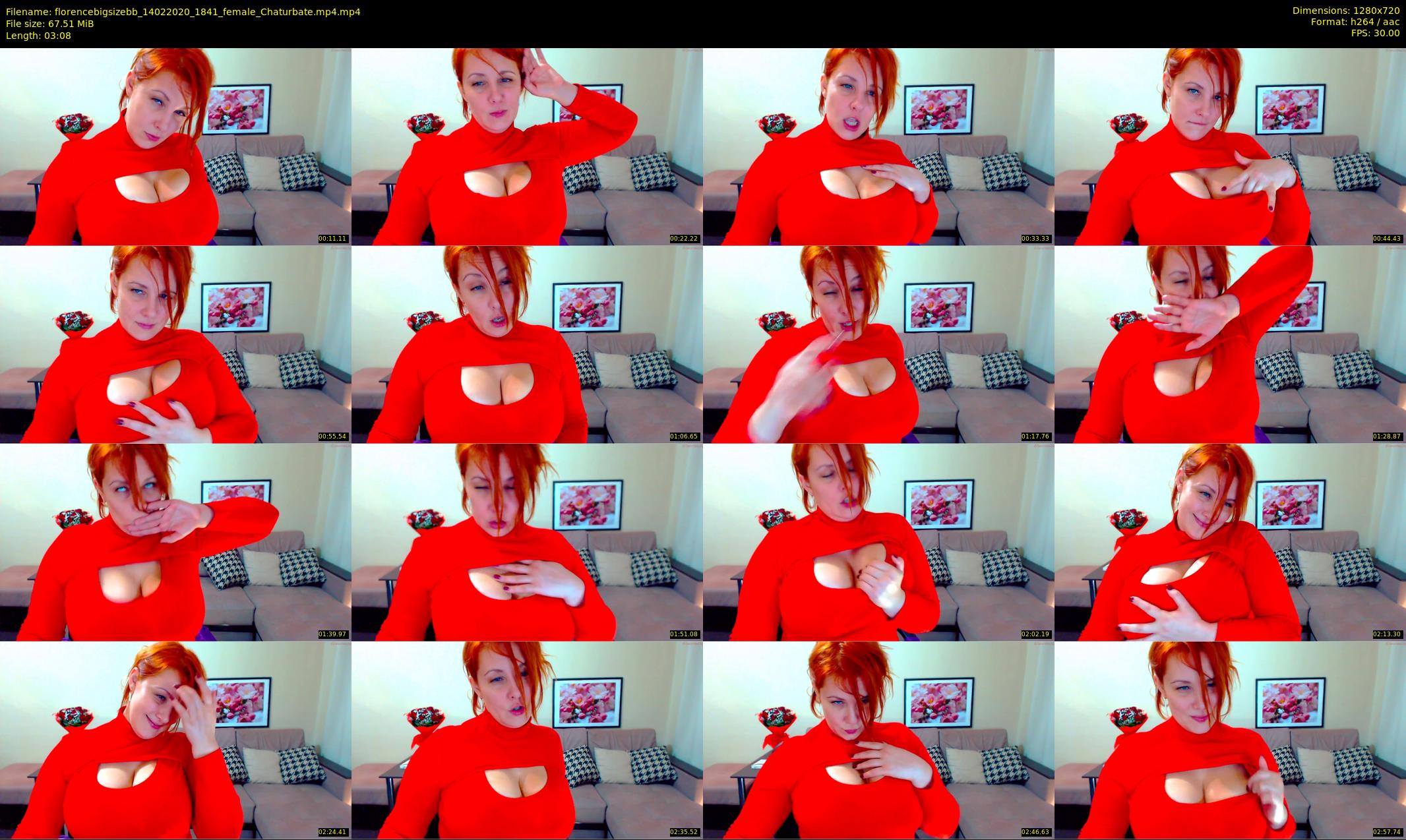florencebigsizebb — 4 minute Chaturbate female cam show recording, 720p, Feb 14, 2020