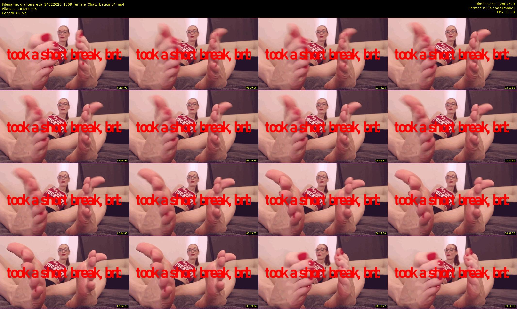 giantess_eva — 10 minute Chaturbate female cam show recording, 720p, Feb 14, 2020