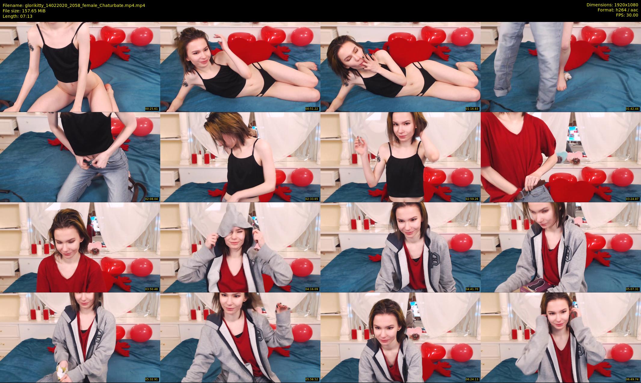 glorikitty — 8 minute Chaturbate female cam show recording, 1080p, Feb 14, 2020