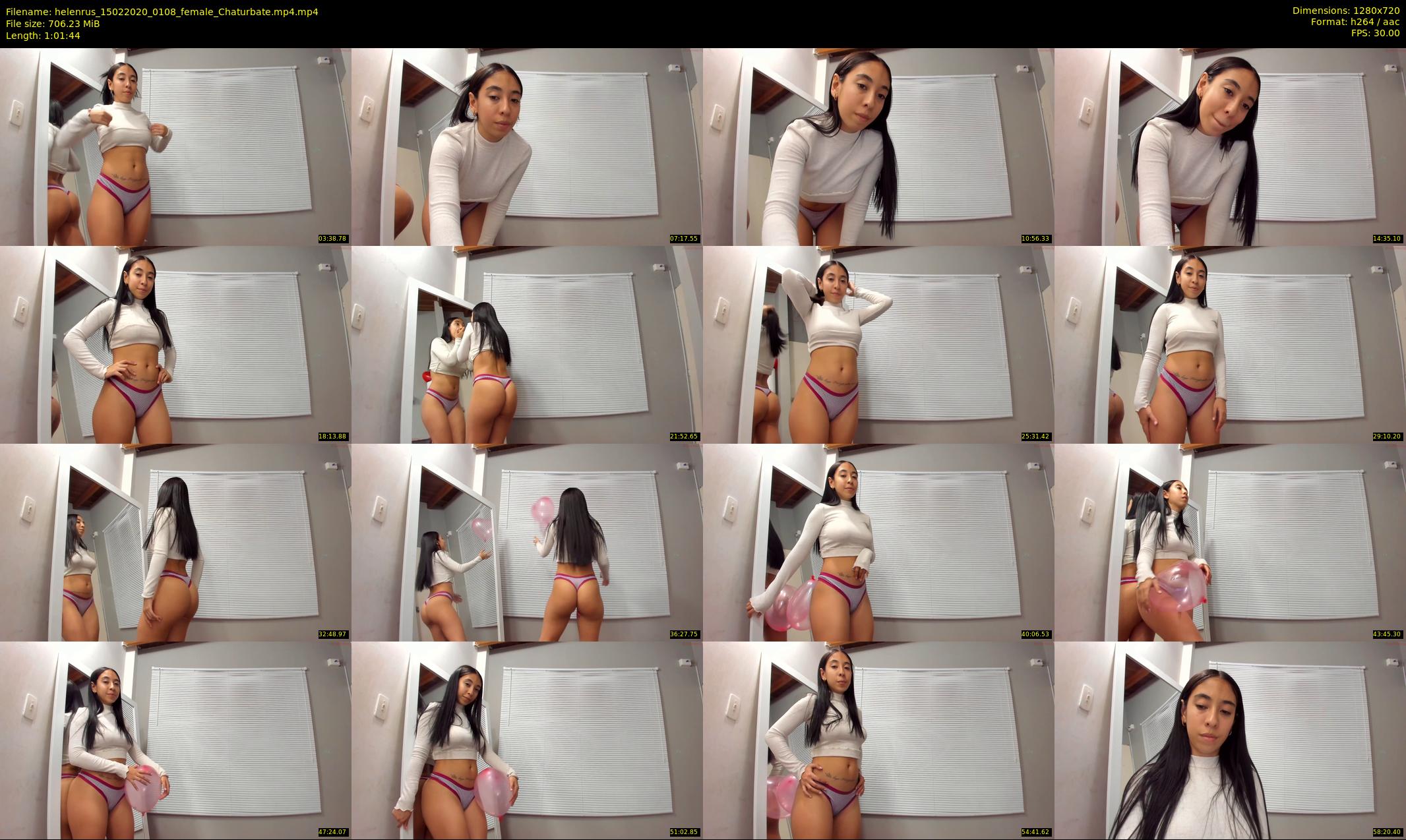 helenrus — 62 minute Chaturbate female cam show recording, 720p, Feb 15, 2020