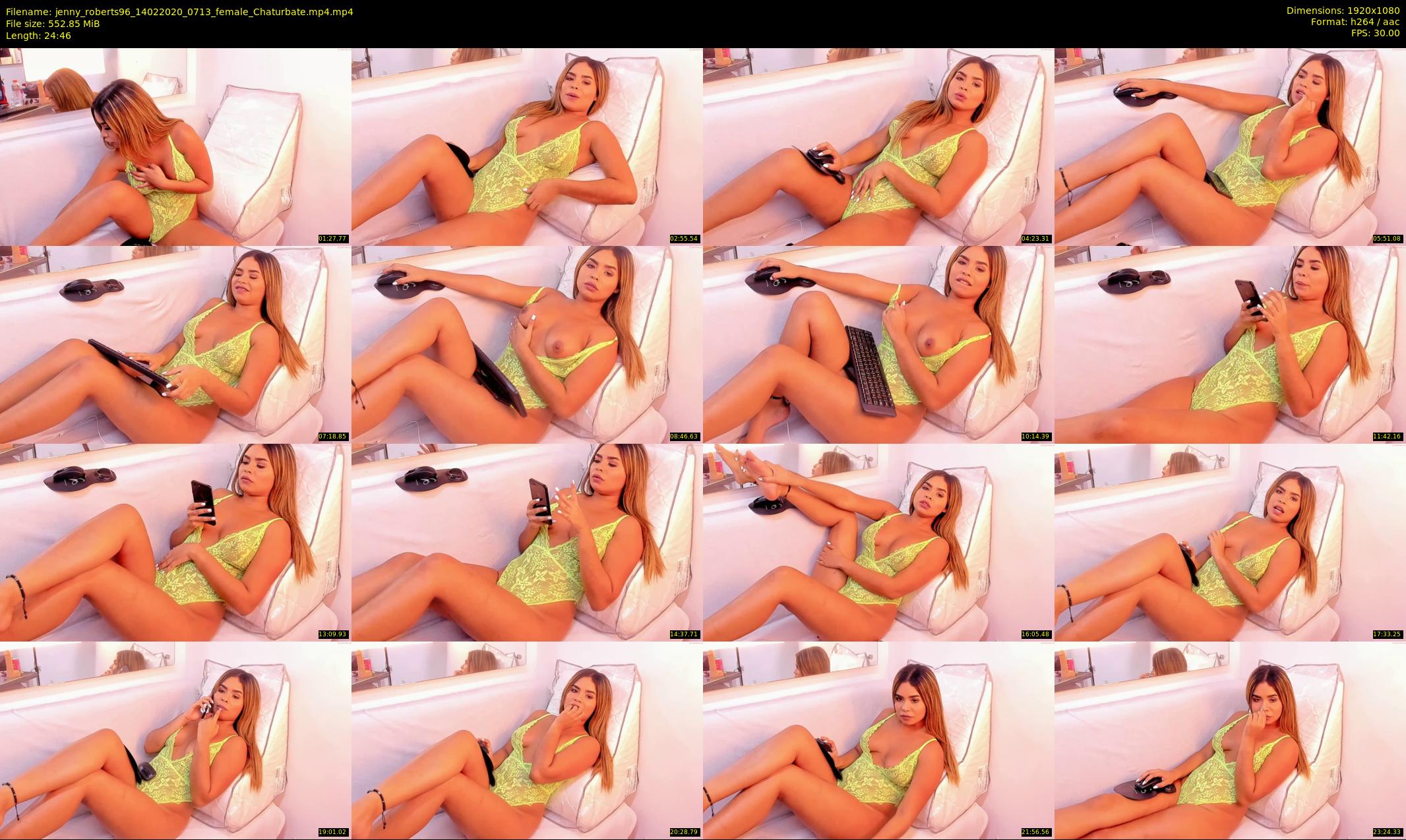 jenny_roberts96 — 25 minute Chaturbate female cam show recording, 1080p, Feb 14, 2020