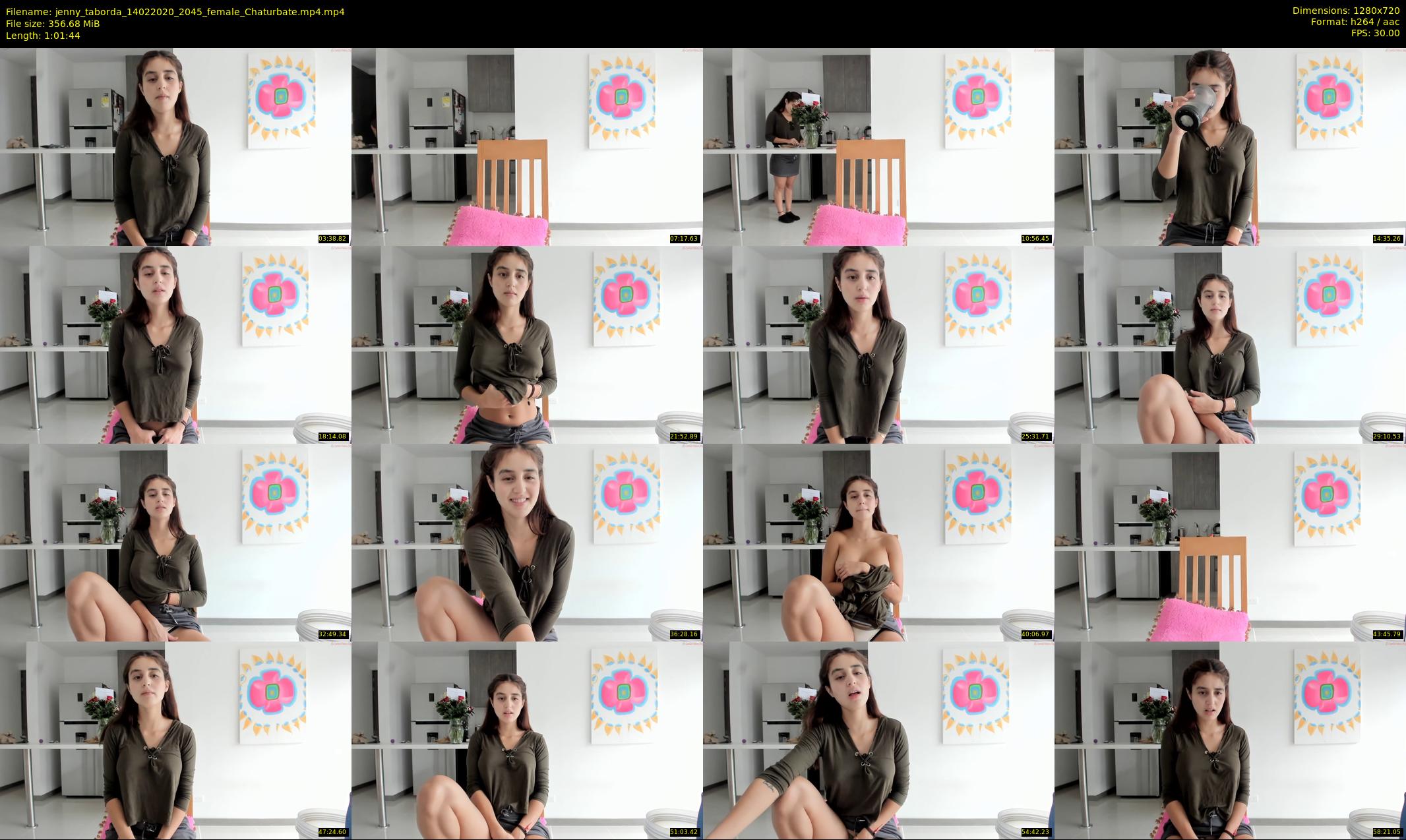 jenny_taborda — 62 minute Chaturbate female cam show recording, 720p, Feb 14, 2020
