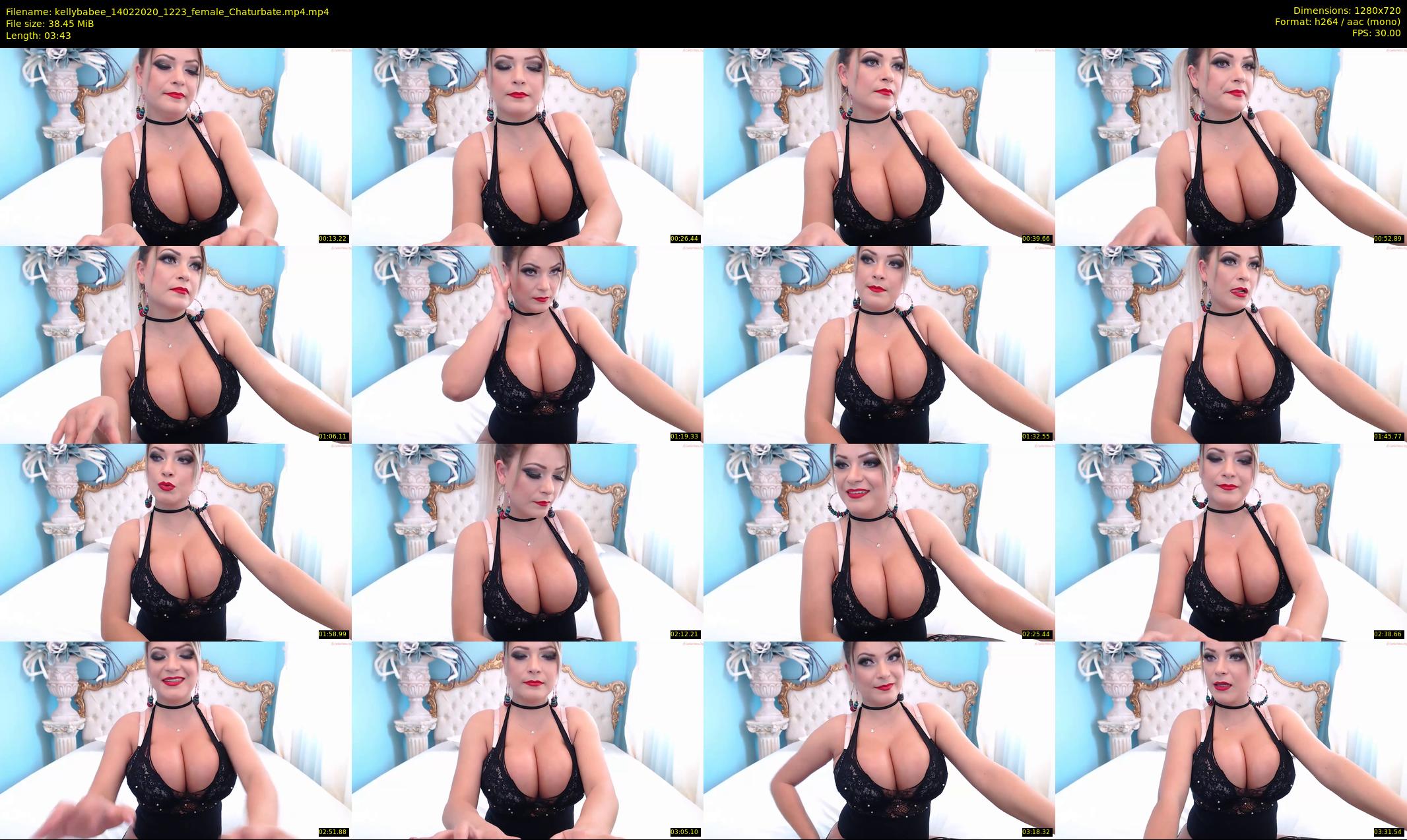kellybabee — 4 minute Chaturbate female cam show recording, 720p, Feb 14, 2020