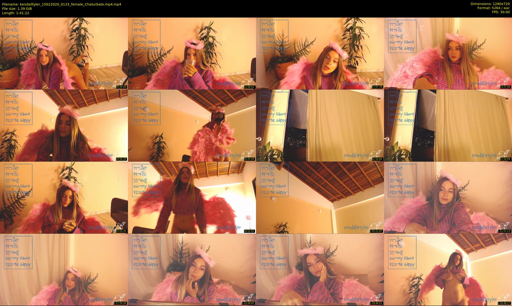 kendalltyler — 102 minute Chaturbate female cam show recording, 720p, Feb 15, 2020