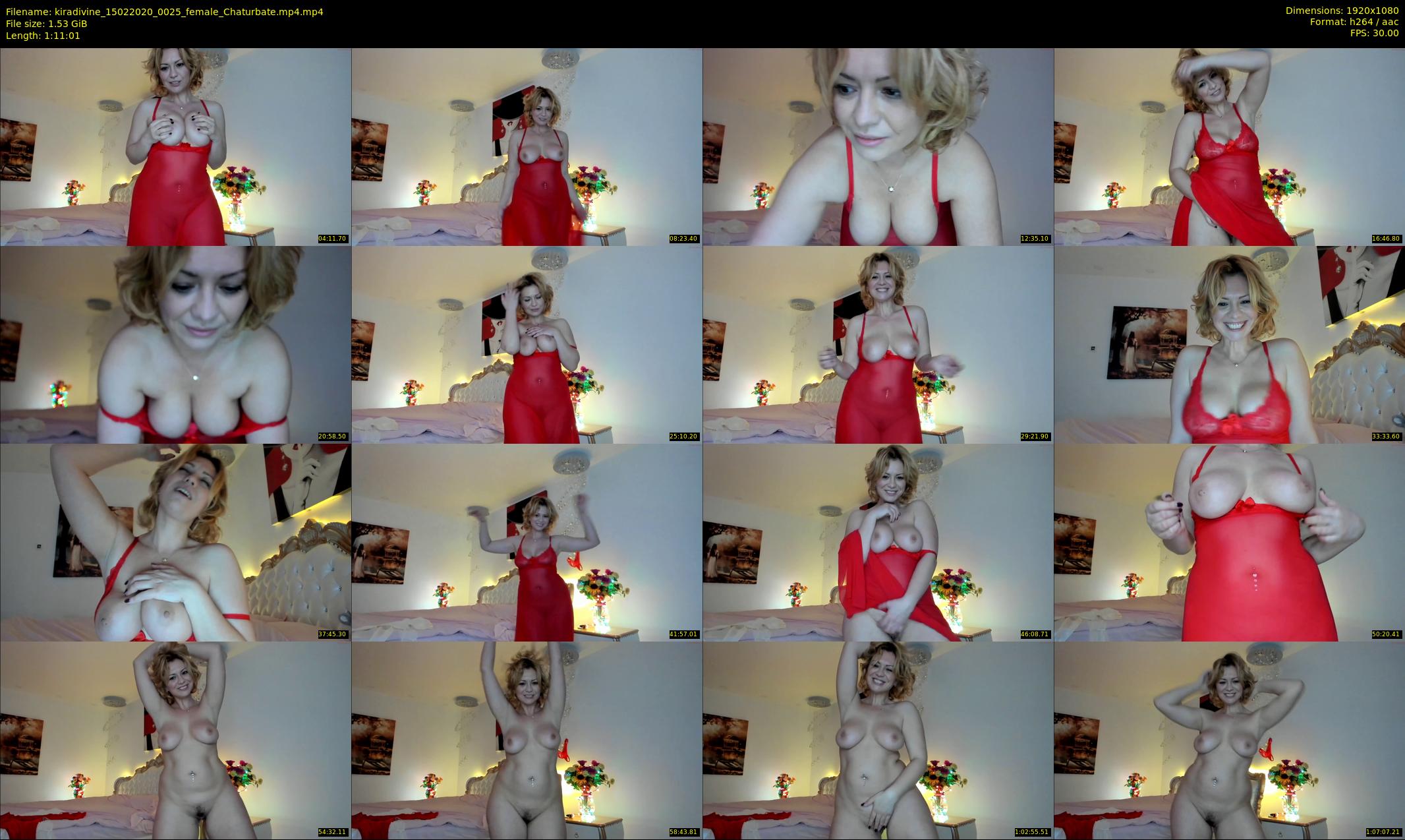 kiradivine — 72 minute Chaturbate female cam show recording, 1080p, Feb 15, 2020