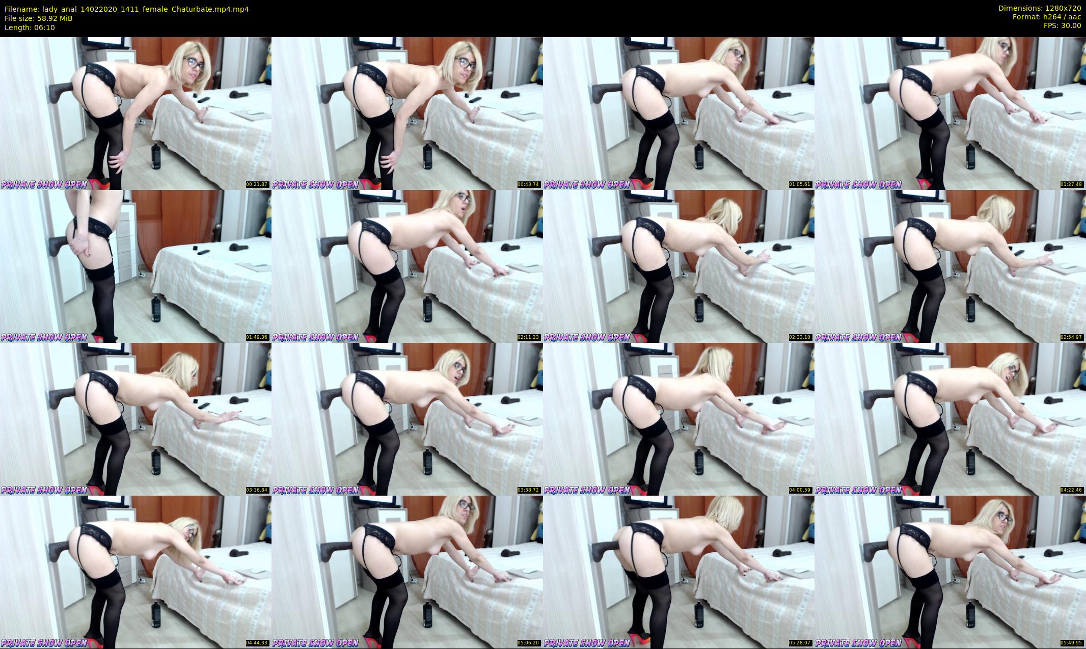 lady_anal — 7 minute Chaturbate female cam show recording, 720p, Feb 14, 2020