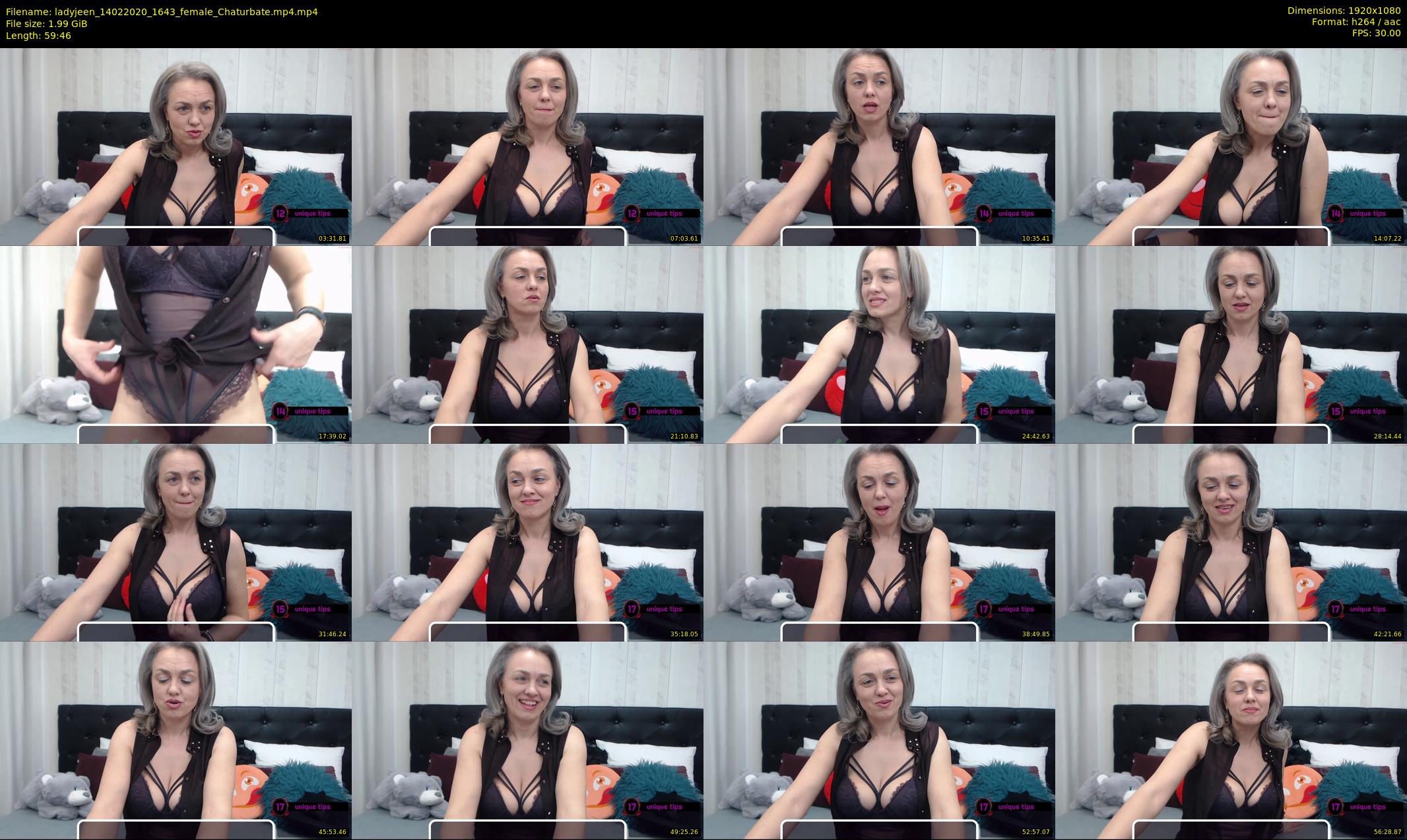 ladyjeen — 60 minute Chaturbate female cam show recording, 1080p, Feb 14, 2020