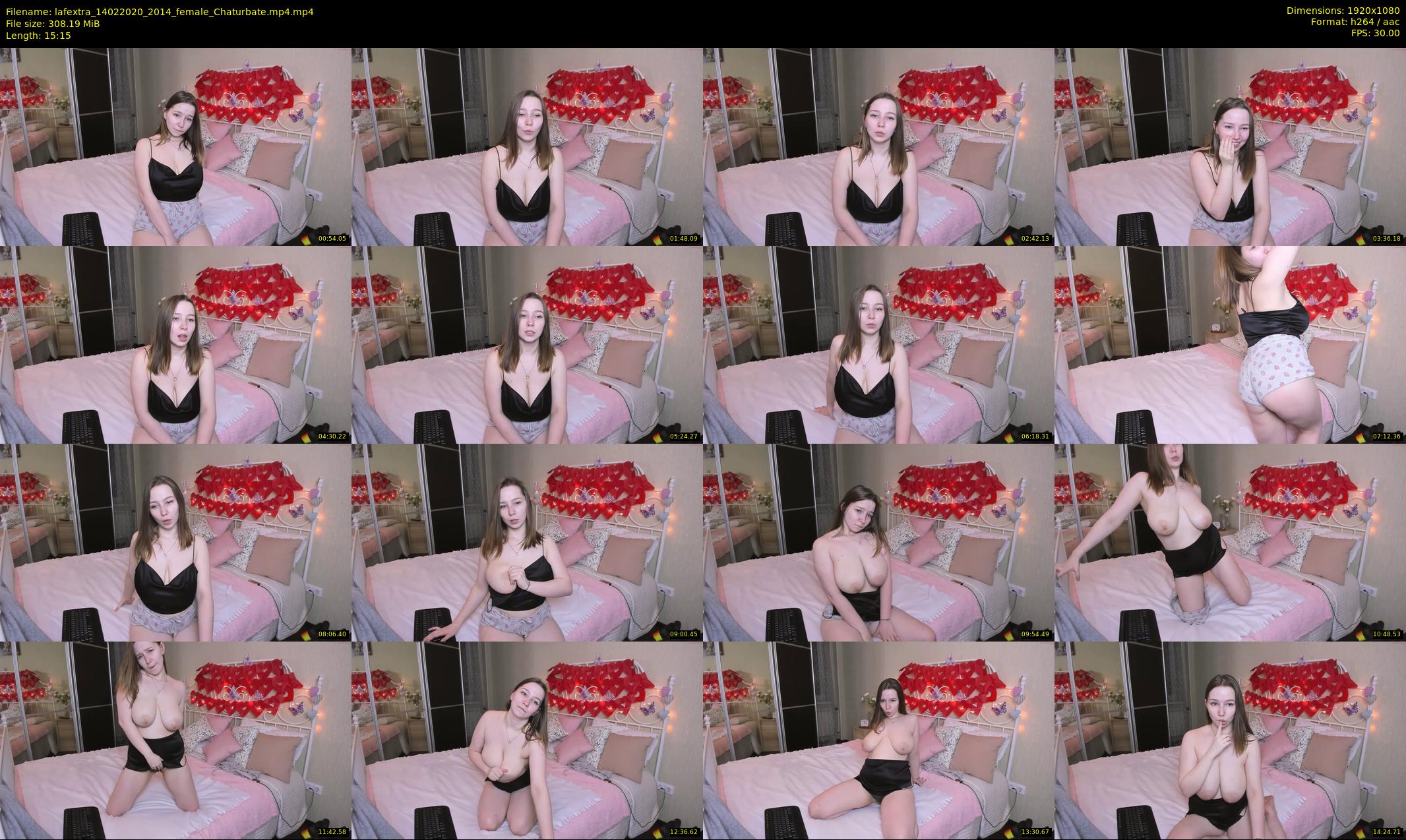 lafextra — 16 minute Chaturbate female cam show recording, 1080p, Feb 14, 2020