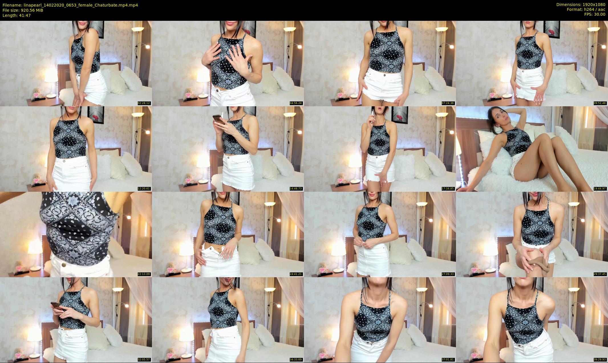 linapearl — 42 minute Chaturbate female cam show recording, 1080p, Feb 14, 2020