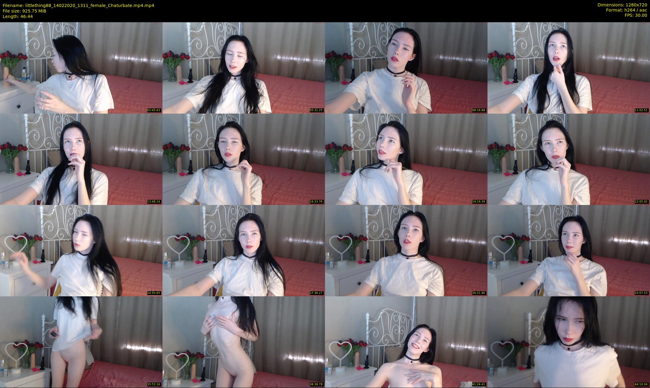 littlething88 — 47 minute Chaturbate female cam show recording, 720p, Feb 14, 2020