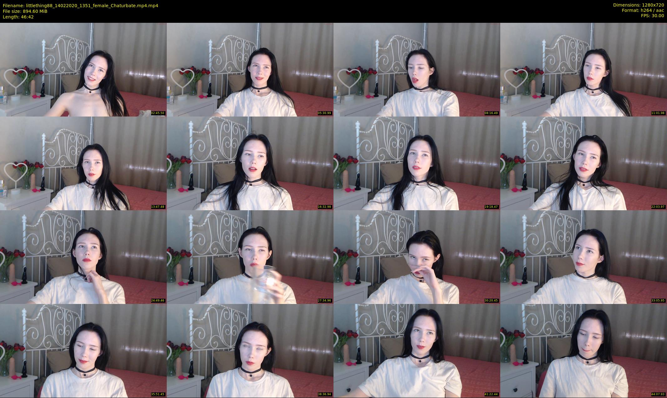 littlething88 — 47 minute Chaturbate female cam show recording, 720p, Feb 14, 2020
