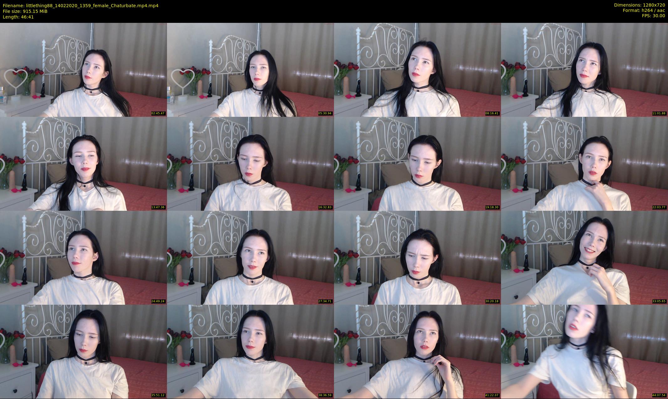 littlething88 — 47 minute Chaturbate female cam show recording, 720p, Feb 14, 2020