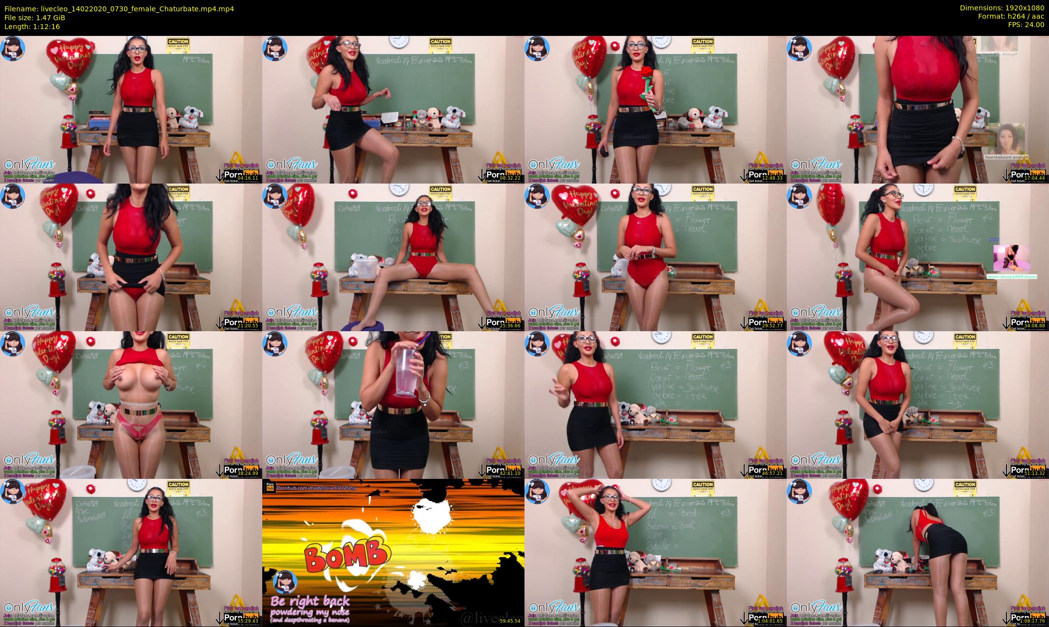 livecleo — 73 minute Chaturbate female cam show recording, 1080p, Feb 14, 2020