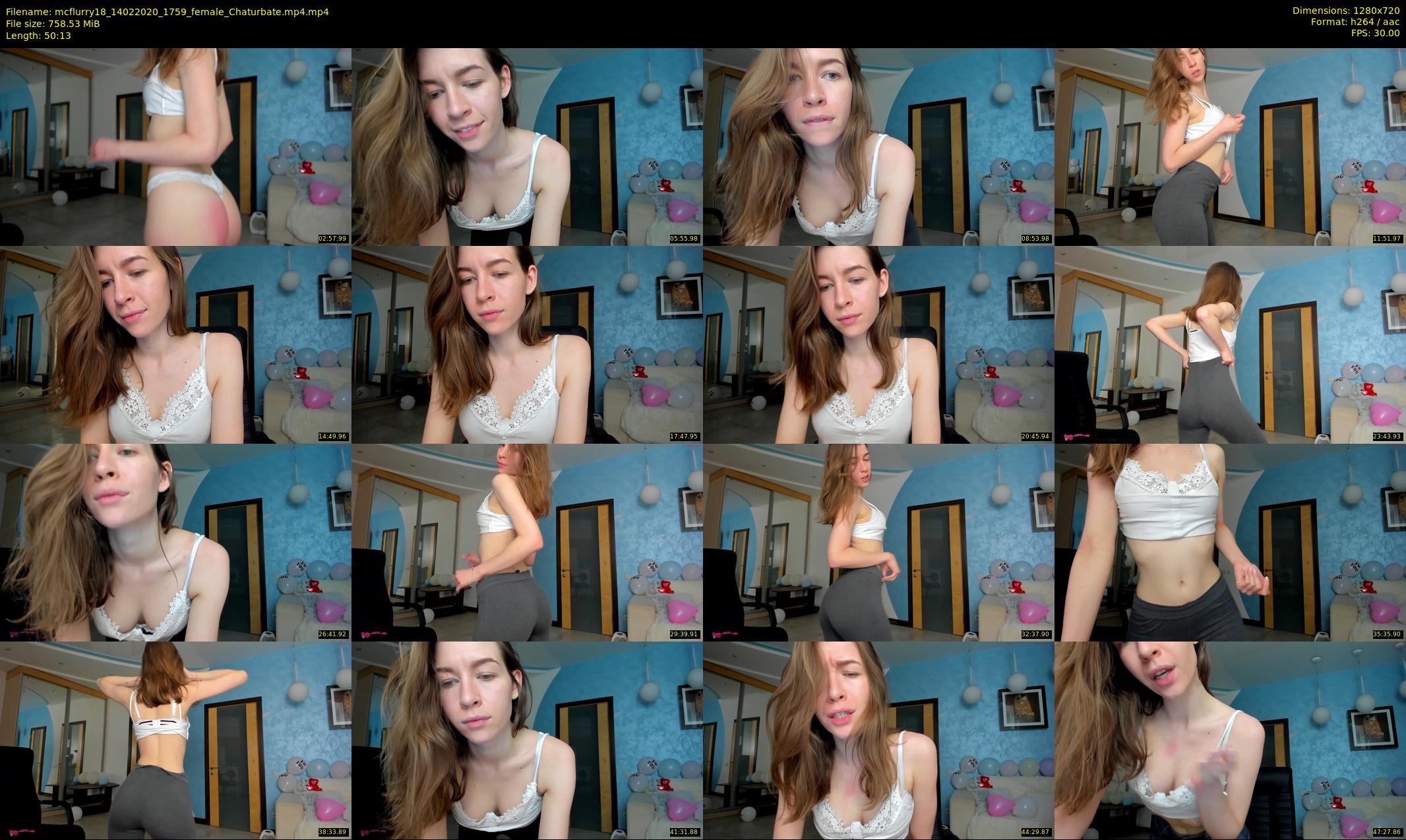 mcflurry18 — 51 minute Chaturbate female cam show recording, 720p, Feb 14, 2020