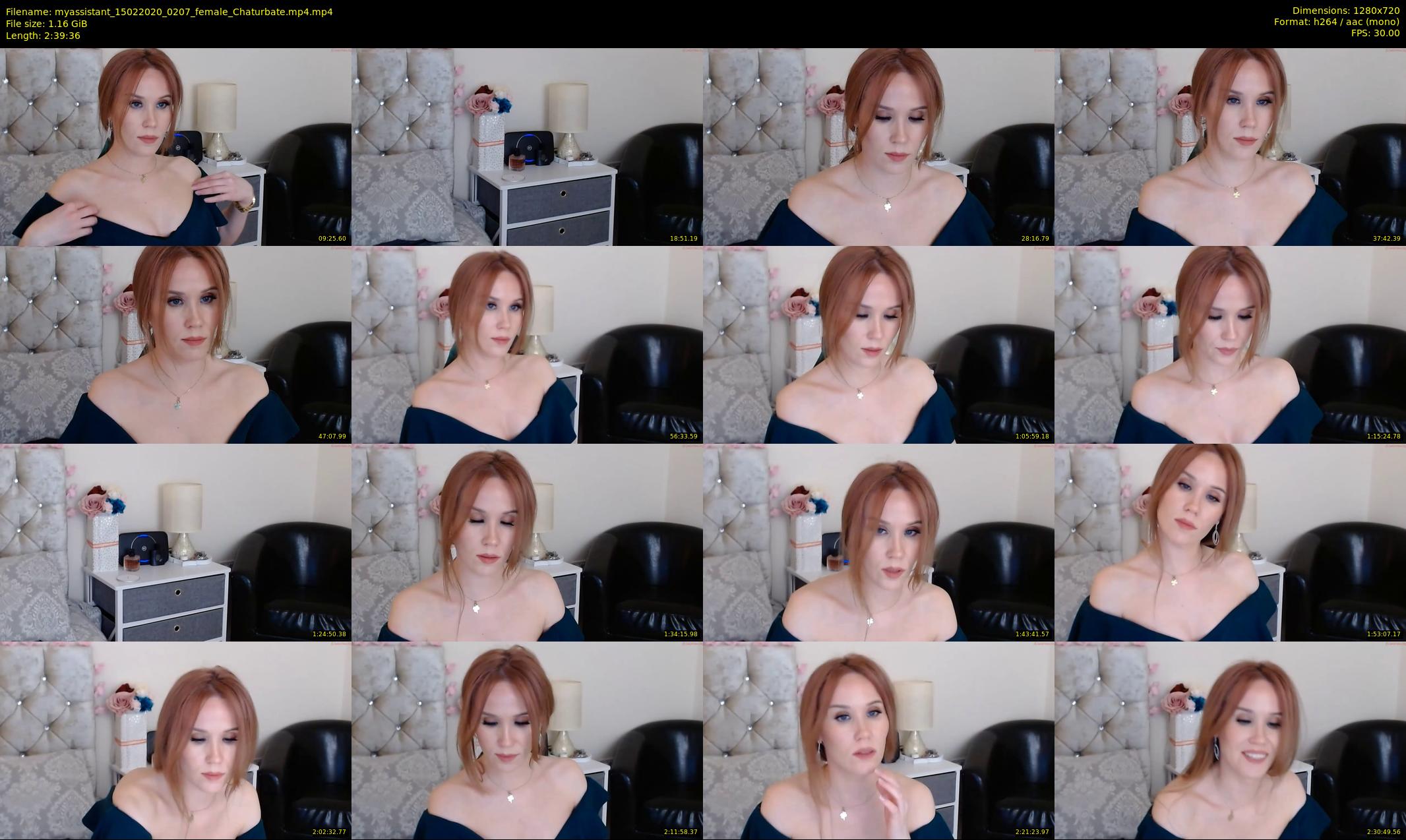 myassistant — 160 minute Chaturbate female cam show recording, 720p, Feb 15, 2020