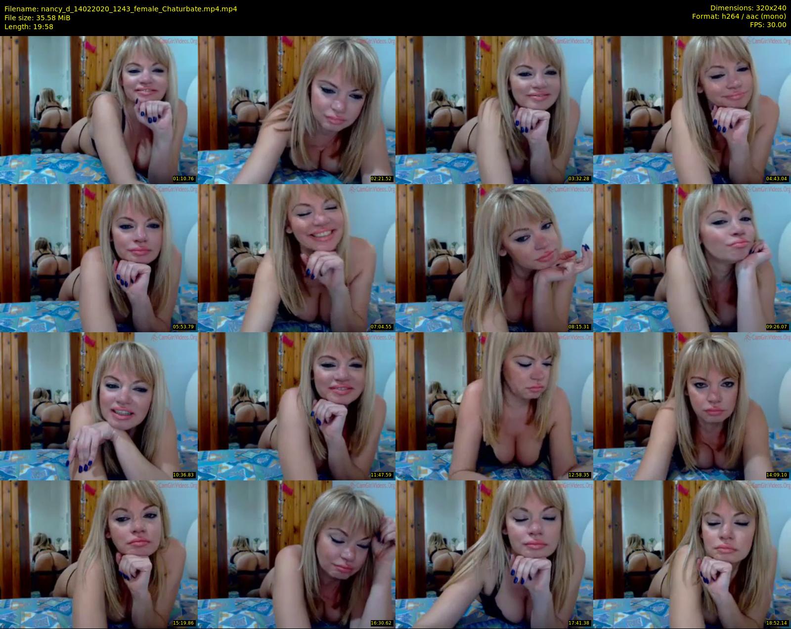 nancy_d — 20 minute Chaturbate female cam show recording, SD, Feb 14, 2020