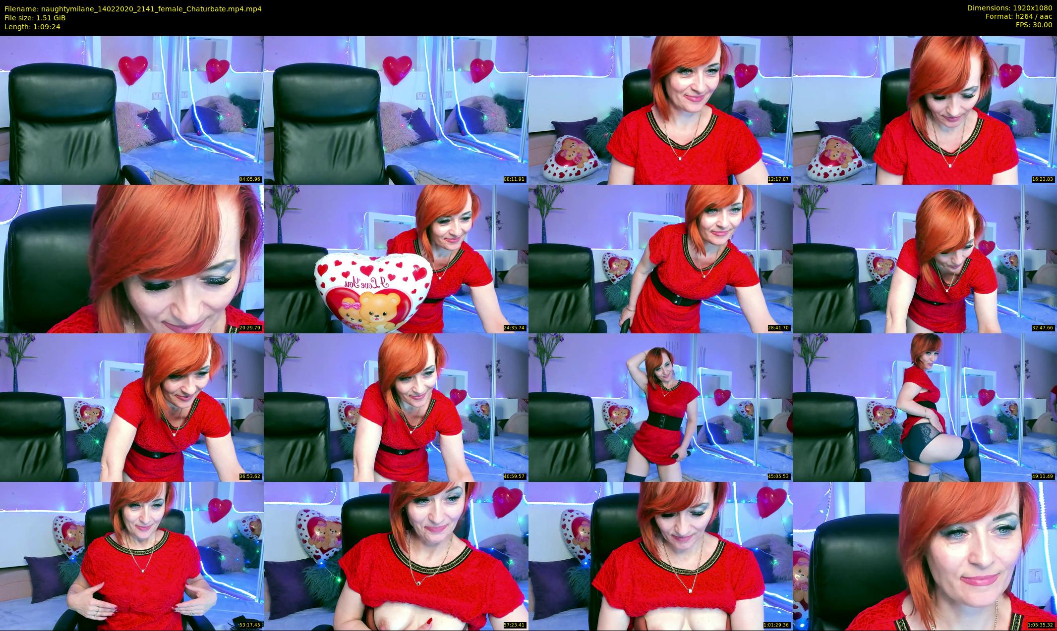 naughtymilane — 70 minute Chaturbate female cam show recording, 1080p, Feb 14, 2020