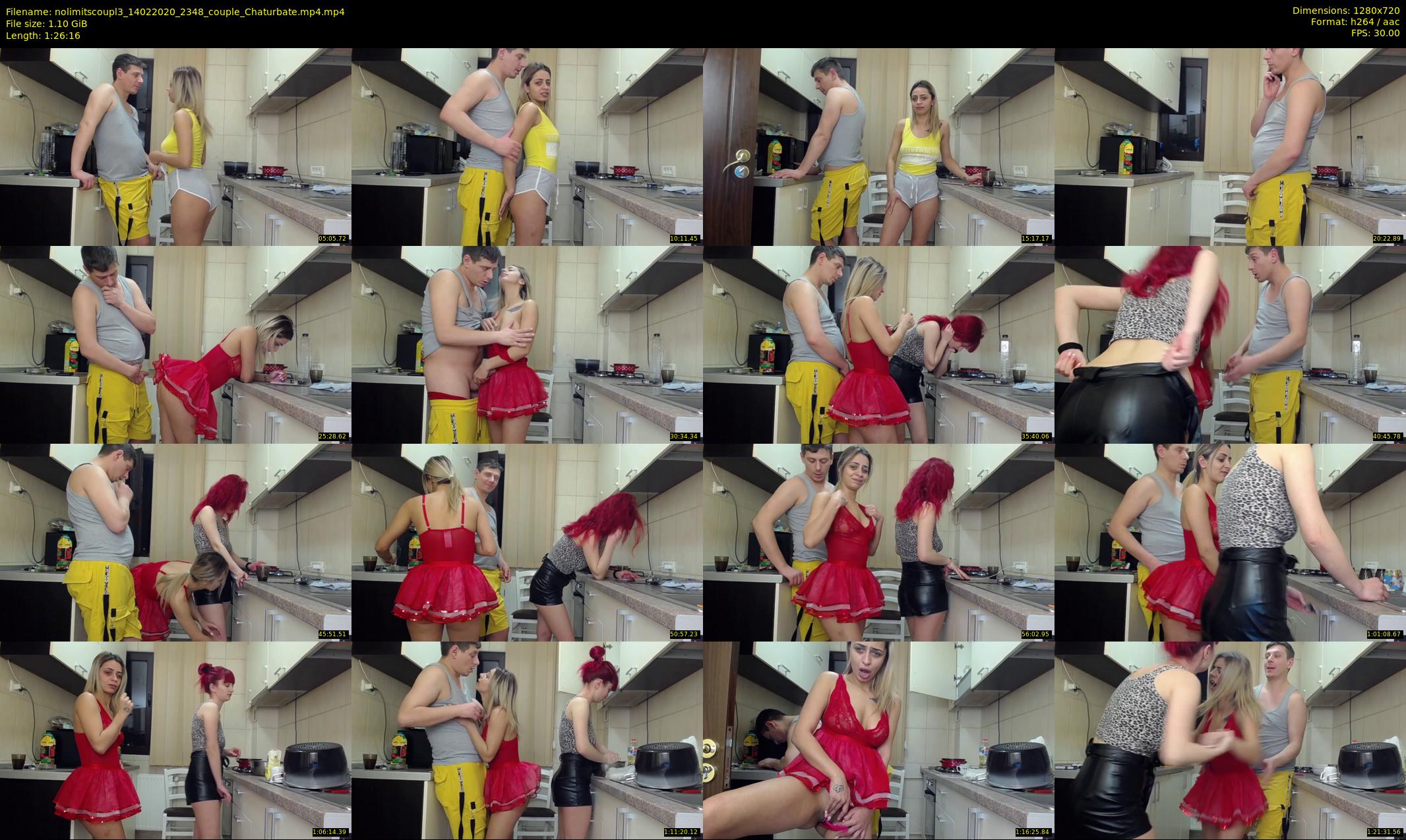 nolimitscoupl3 — 87 minute Chaturbate couple cam show recording, 720p, Feb 14, 2020