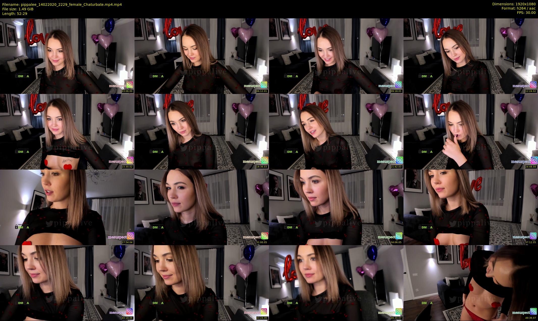 pippalee — 53 minute Chaturbate female cam show recording, 1080p, Feb 14, 2020