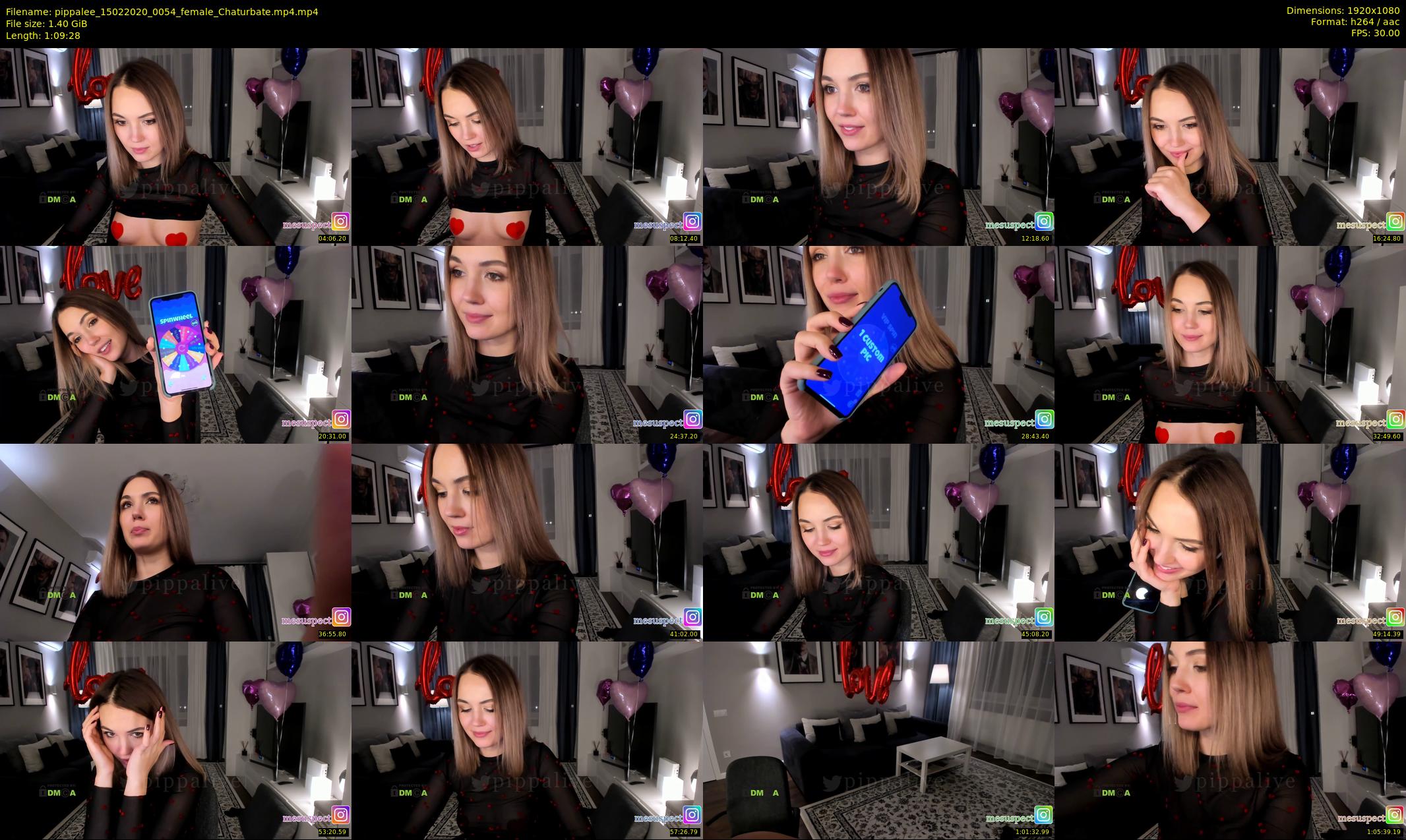 pippalee — 70 minute Chaturbate female cam show recording, 1080p, Feb 15, 2020