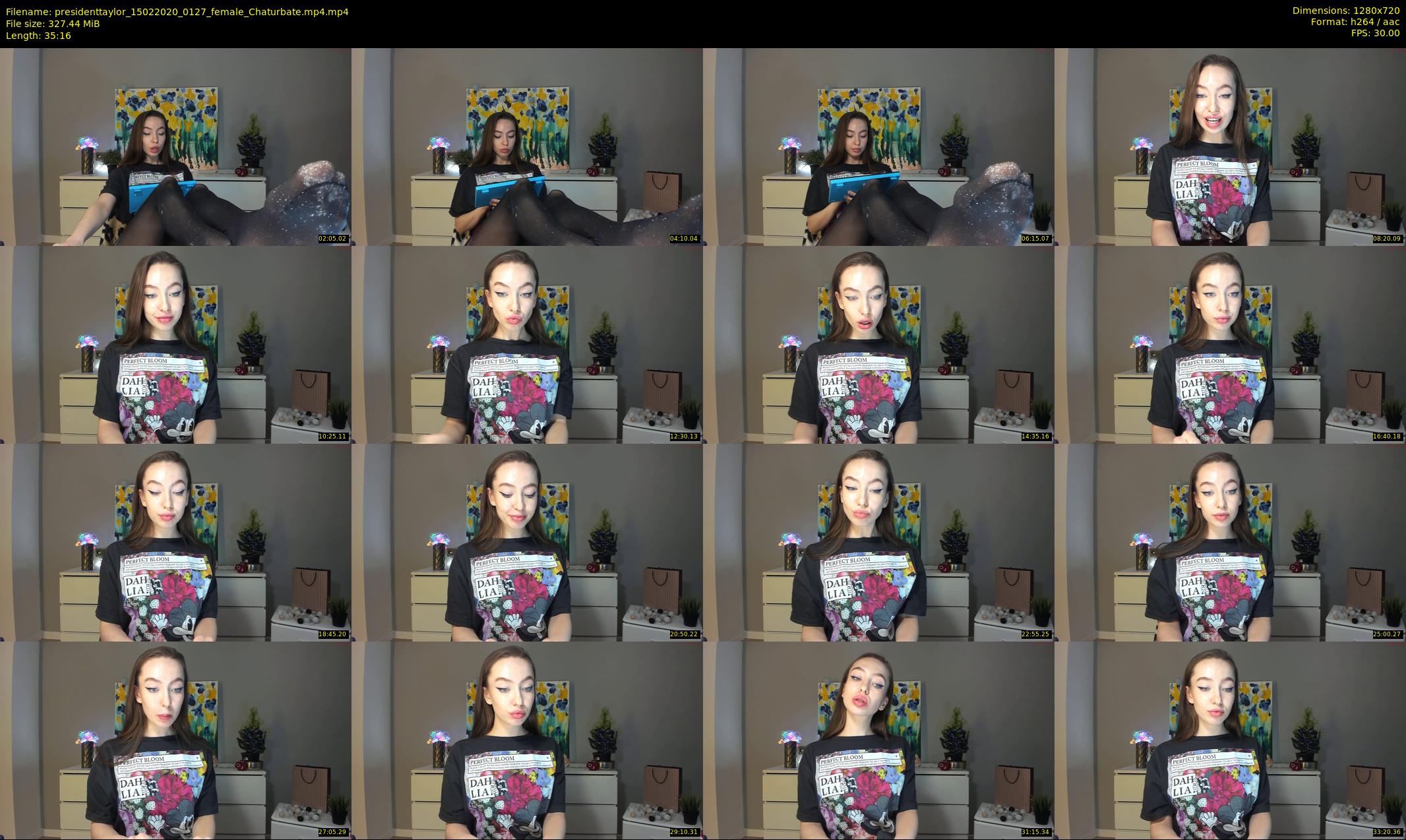 presidenttaylor — 36 minute Chaturbate female cam show recording, 720p, Feb 15, 2020