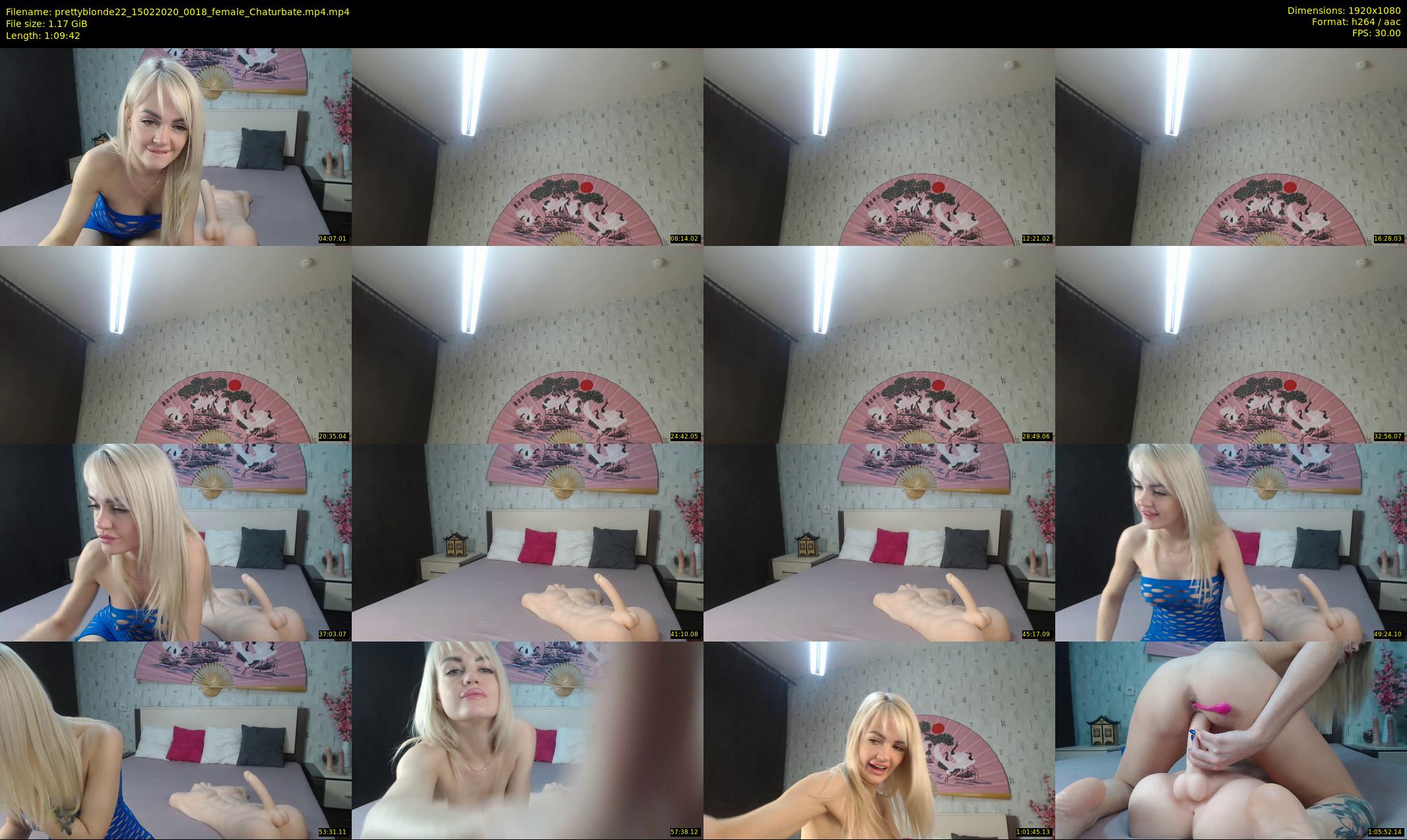 prettyblonde22 — 70 minute Chaturbate female cam show recording, 1080p, Feb 15, 2020