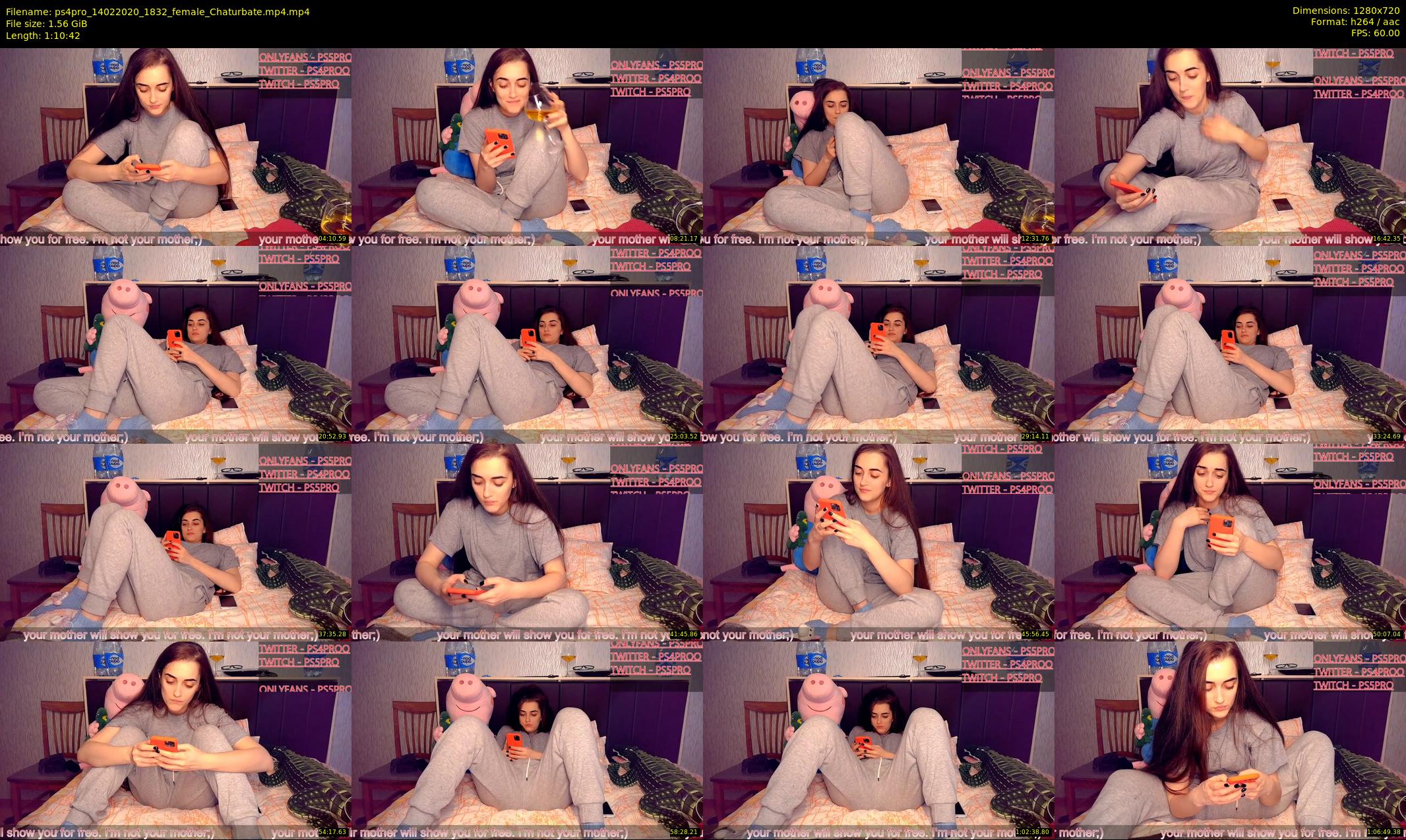 ps4pro — 71 minute Chaturbate female cam show recording, 720p, Feb 14, 2020