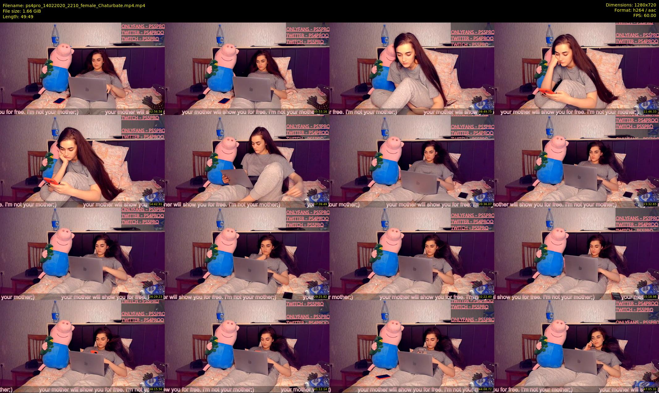 ps4pro — 50 minute Chaturbate female cam show recording, 720p, Feb 14, 2020