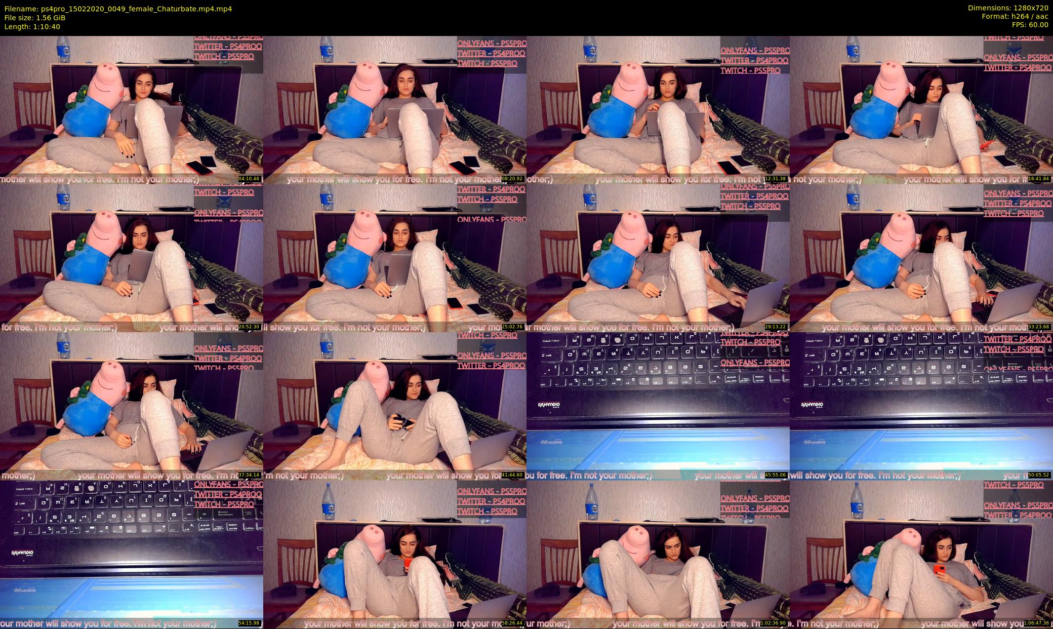 ps4pro — 71 minute Chaturbate female cam show recording, 720p, Feb 15, 2020