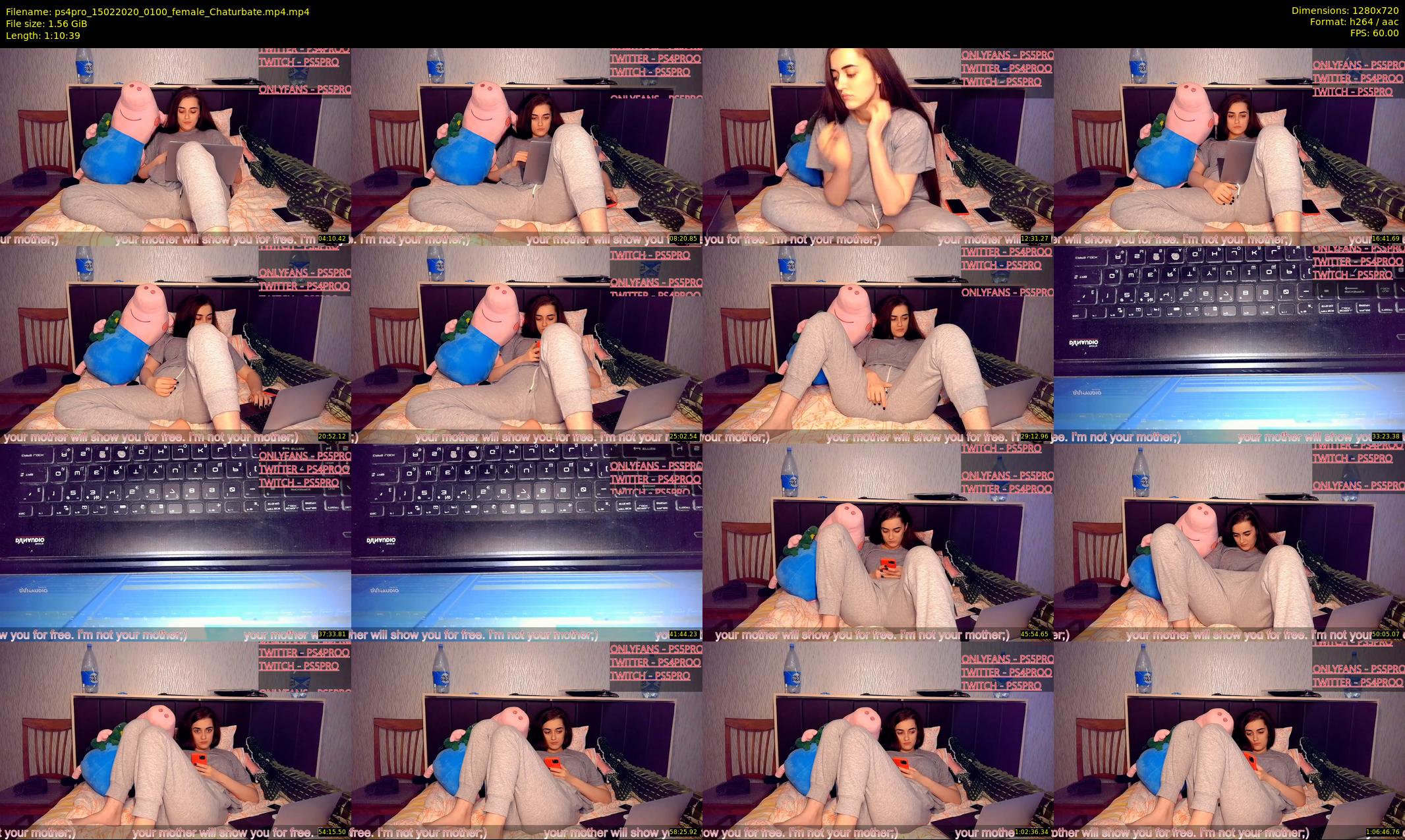 ps4pro — 71 minute Chaturbate female cam show recording, 720p, Feb 15, 2020