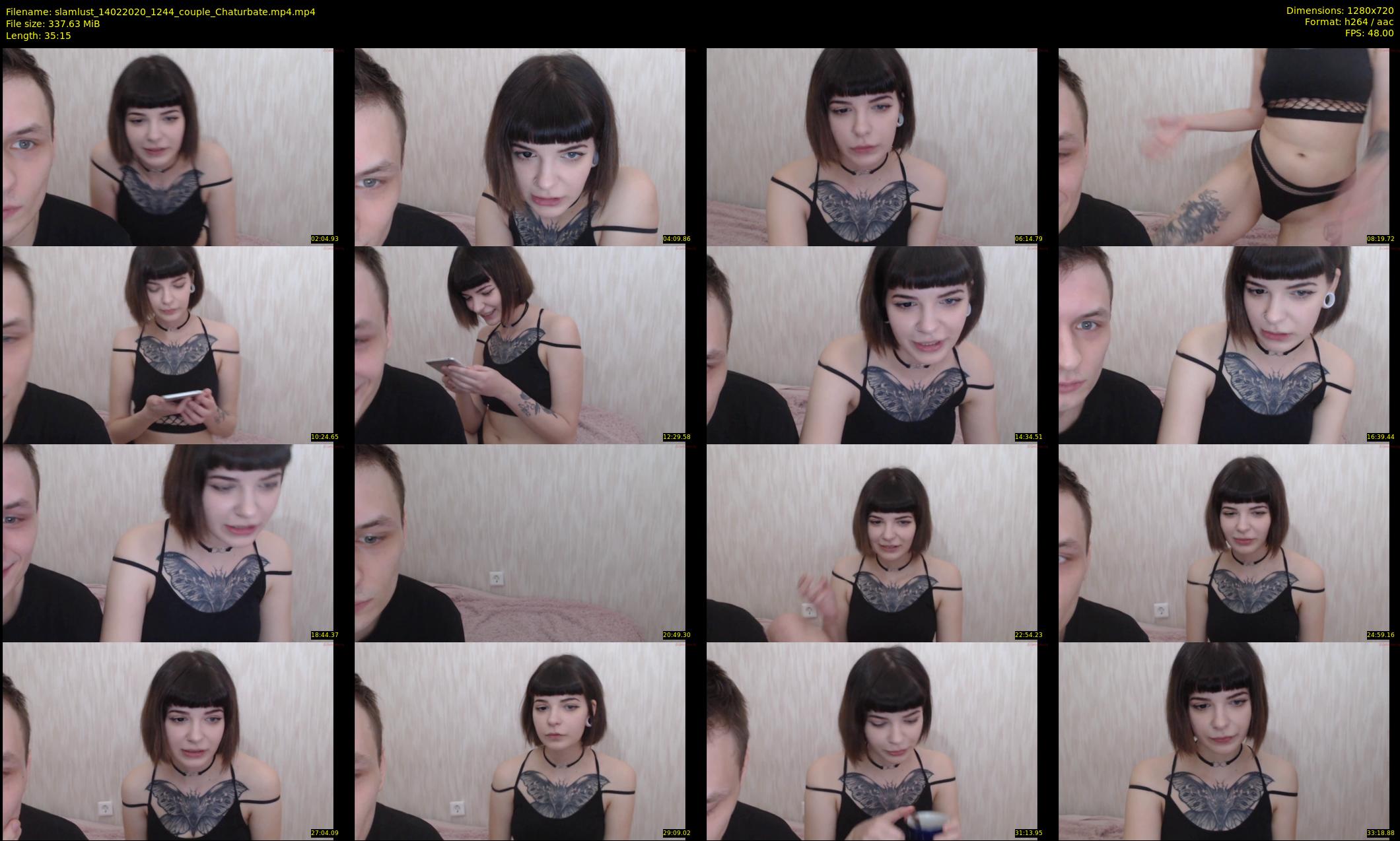 slamlust — 36 minute Chaturbate couple cam show recording, 720p, Feb 14, 2020