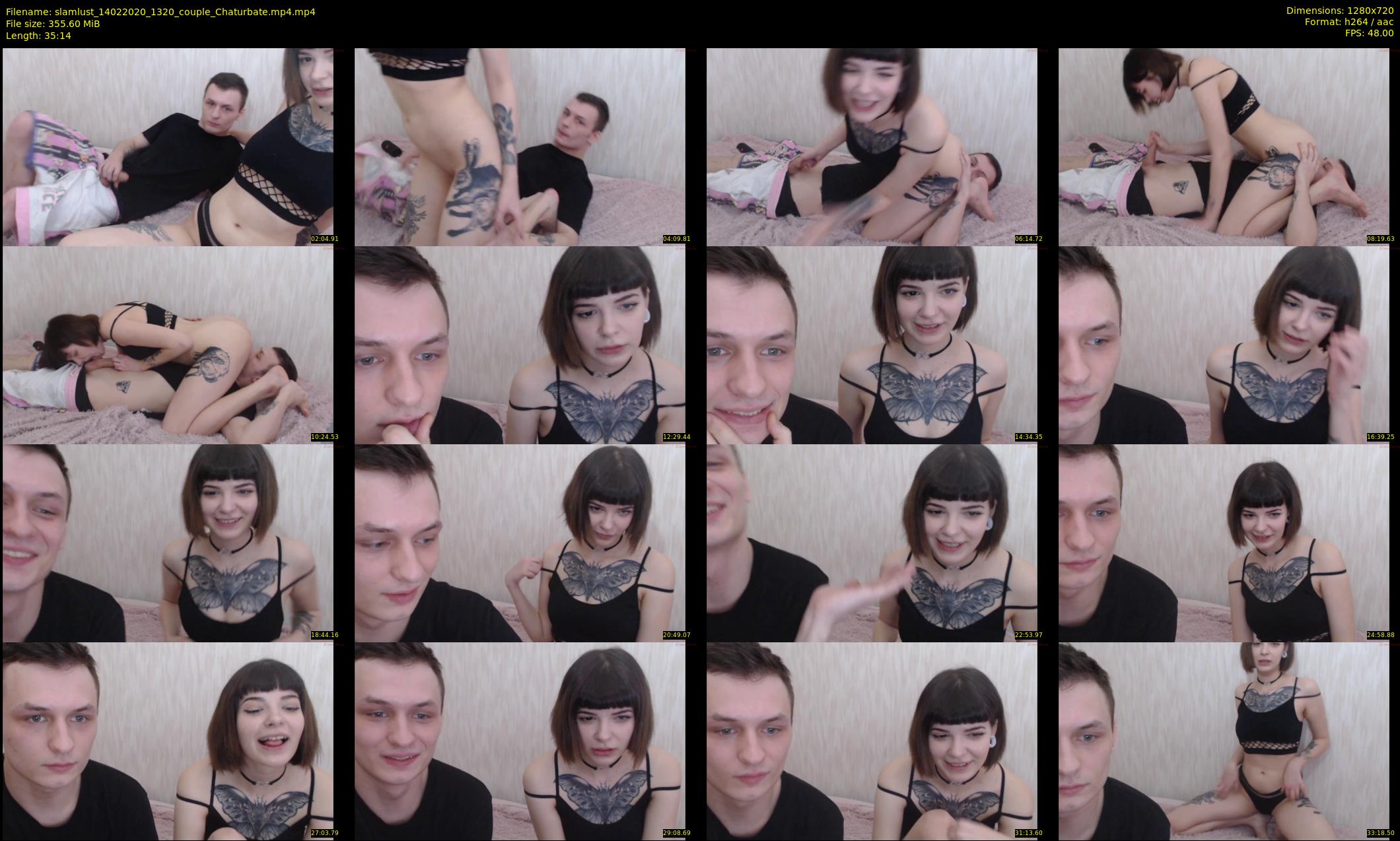 slamlust — 36 minute Chaturbate couple cam show recording, 720p, Feb 14, 2020