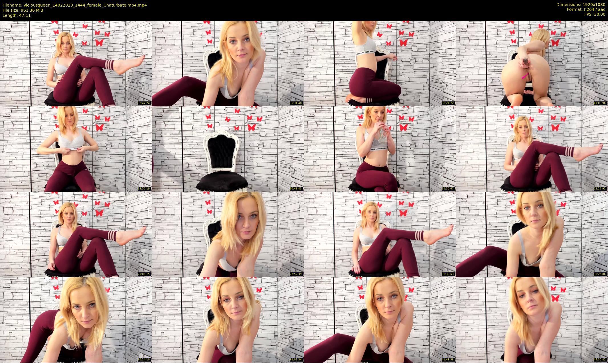 viciousqueen — 48 minute Chaturbate female cam show recording, 1080p, Feb 14, 2020