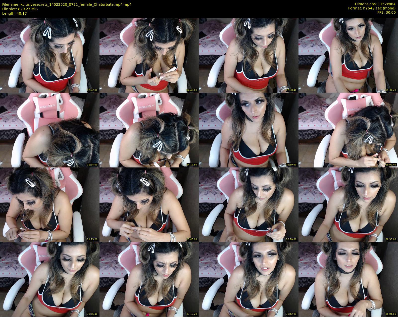 xclusivesecrets — 41 minute Chaturbate female cam show recording, 720p, Feb 14, 2020