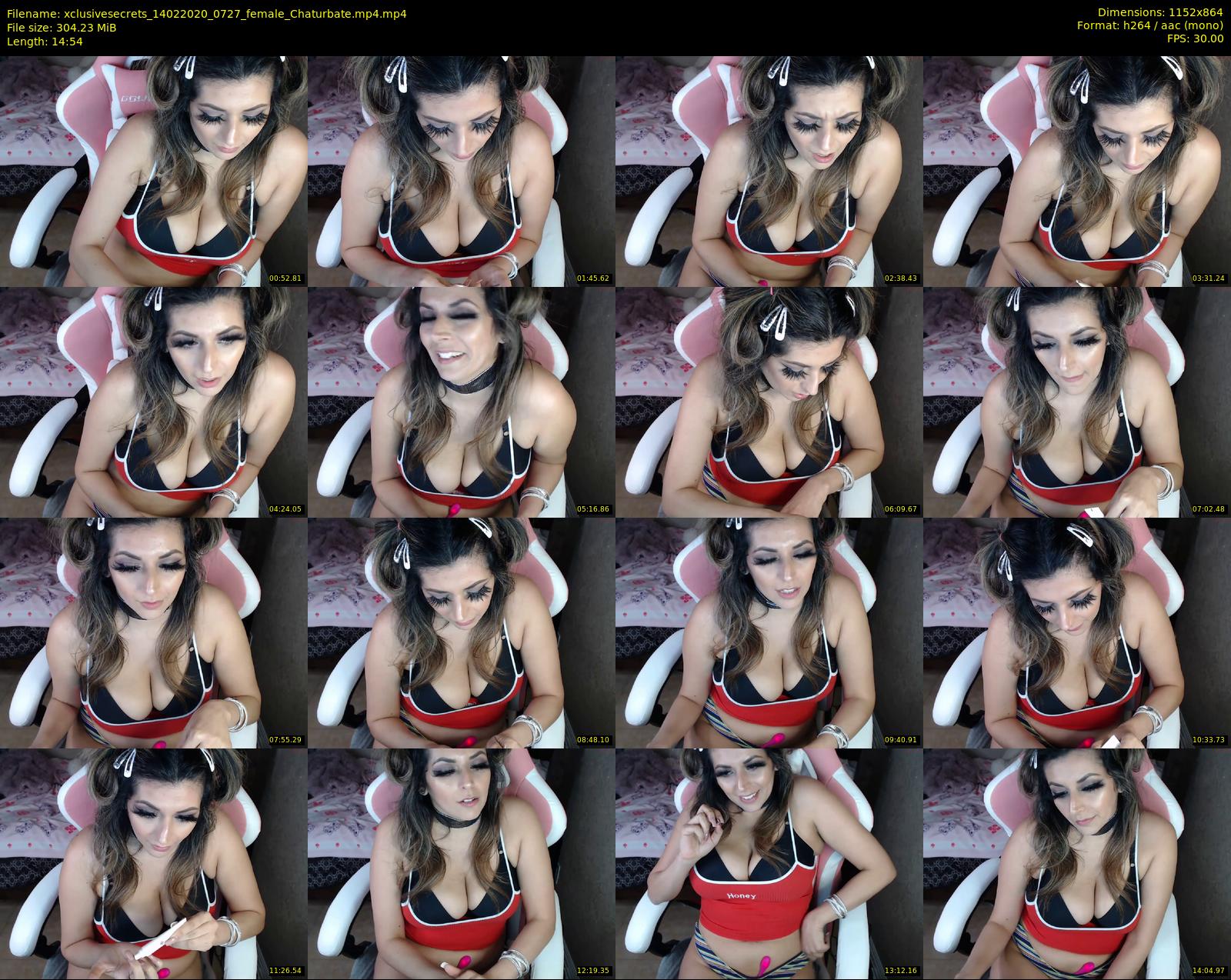 xclusivesecrets — 15 minute Chaturbate female cam show recording, 720p, Feb 14, 2020