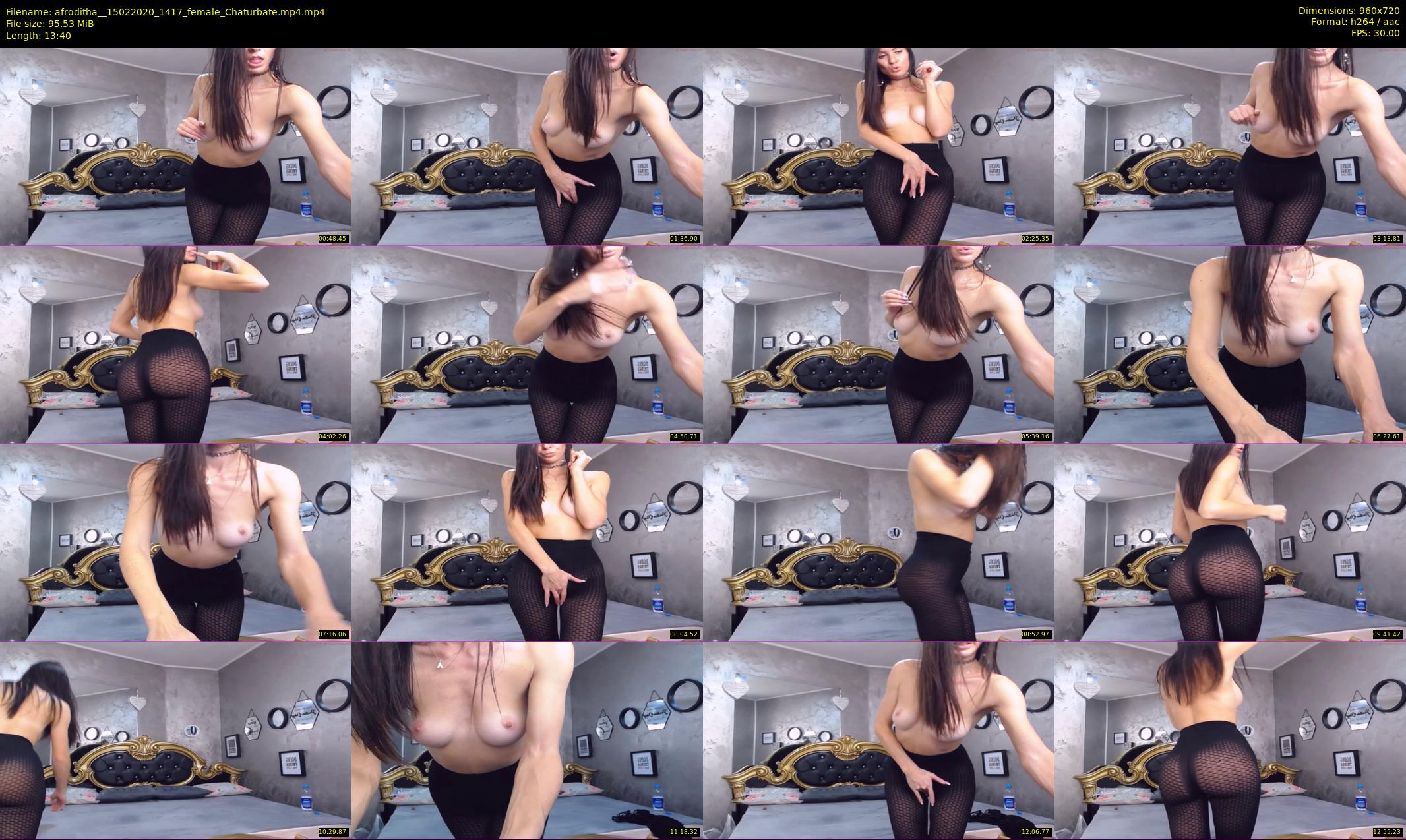 afroditha_ — 14 minute Chaturbate female cam show recording, 720p, Feb 15, 2020