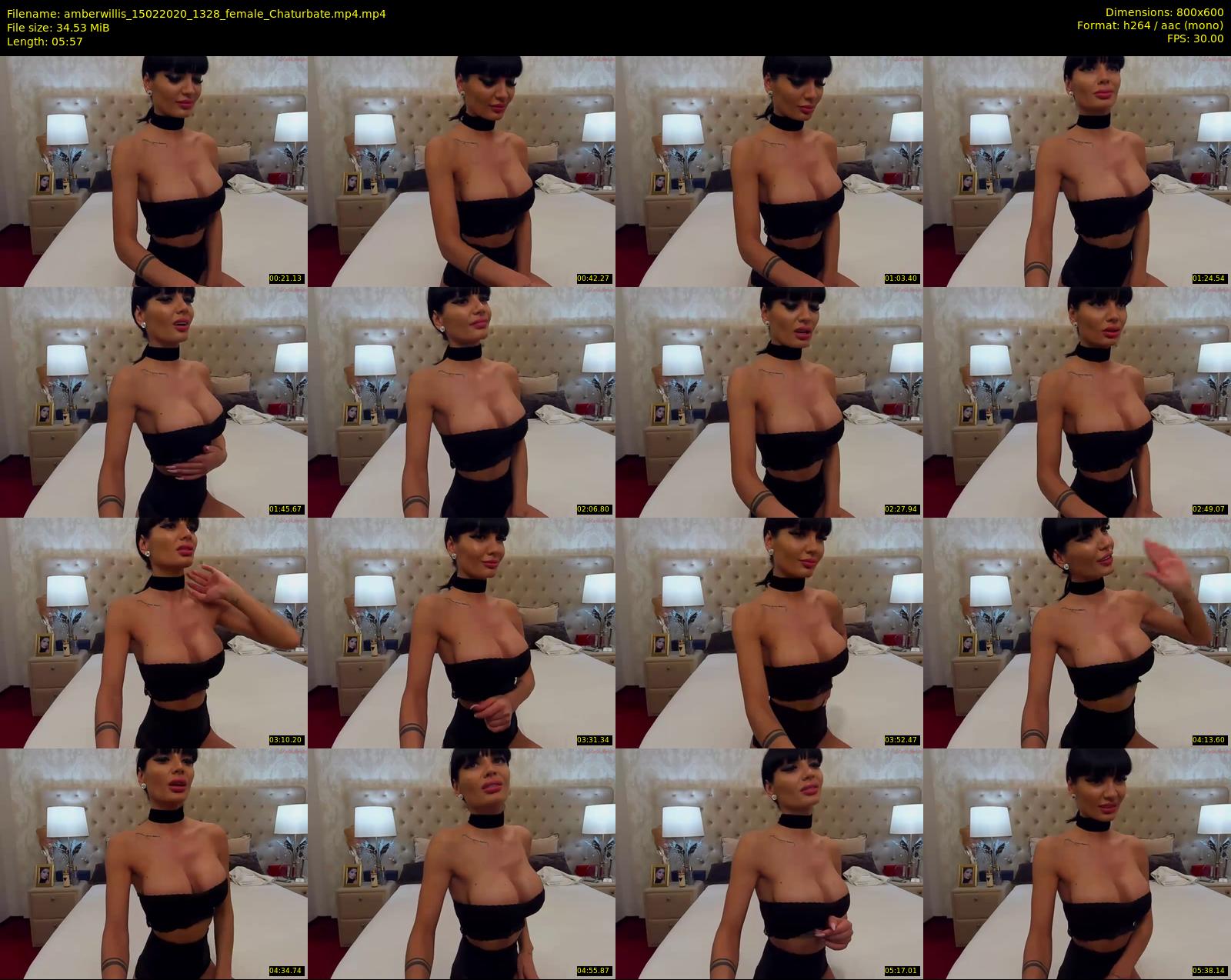 amberwillis — 6 minute Chaturbate female cam show recording, 480p, Feb 15, 2020