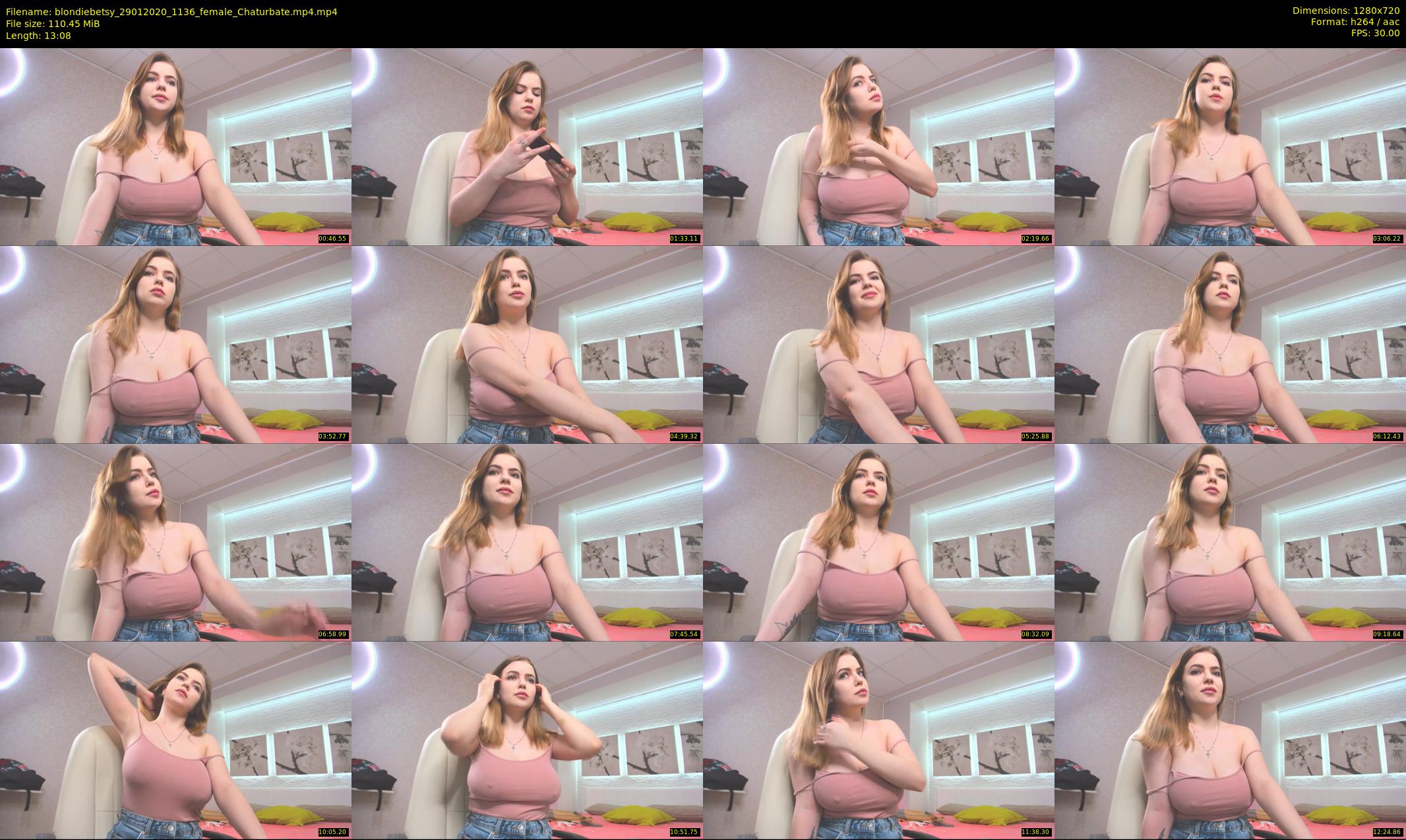 blondiebetsy — 14 minute Chaturbate female cam show recording, 720p, Jan 29, 2020